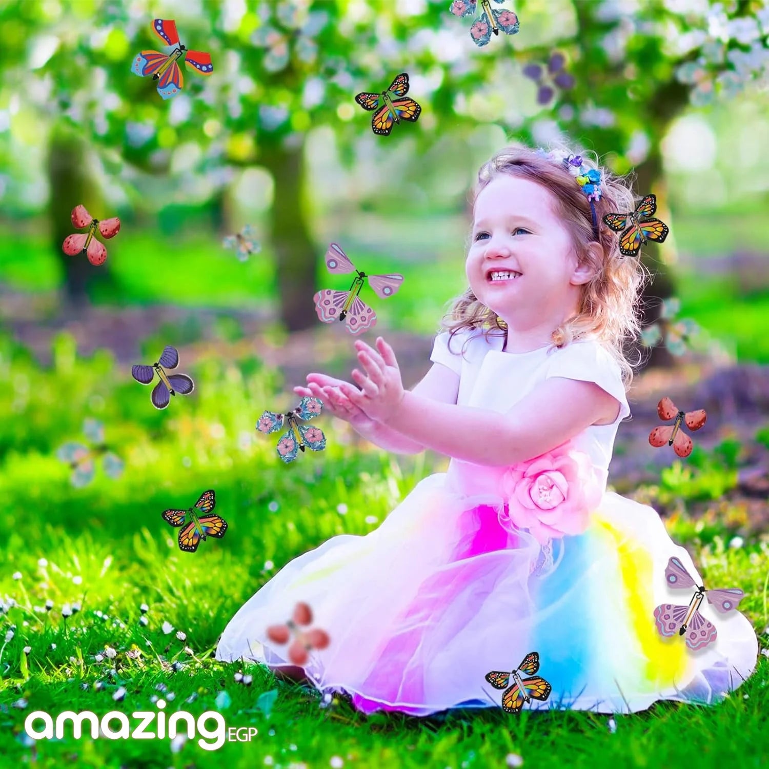 الفراشة الطائرة السحرية لعلب الهدايا العاب الجنية الطائرة بشريط مطاطي تعمل بالرياح على شكل فراشة طائرة لعبة فراشة للكتب وهدية مفاجأة لحفلات الزفاف واعياد الميلاد - 5 قطع | حفلات حفلات_عيد_الميلاد صندوق الهداية فراشاة فراشات المفاجئة فرشاة صندوق الهداية