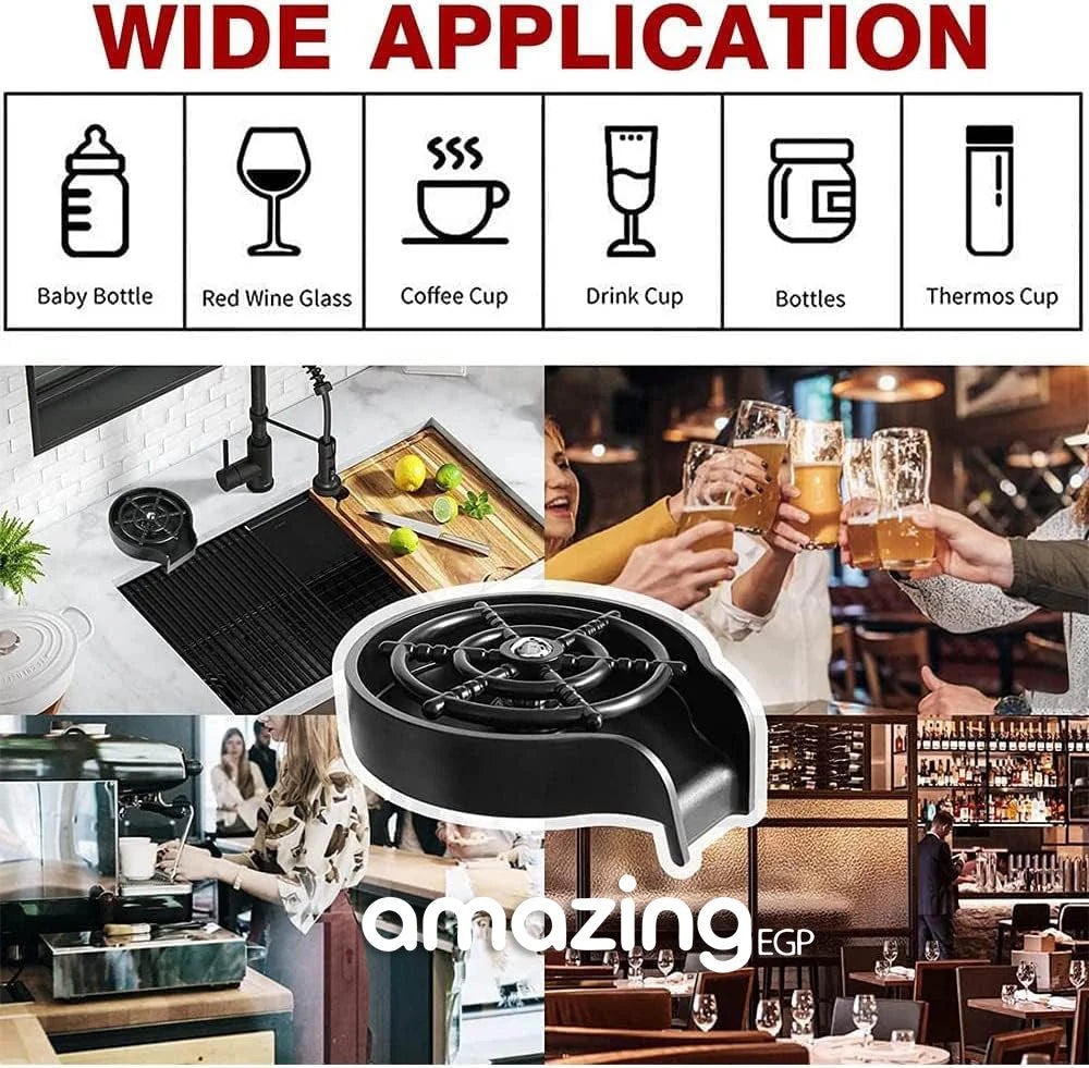 شطف اكواب اوتوماتيكي مع ملحقات الستانلس ستسل غسالة اكواب سريعة لحوض المطبخ شطف زجاج تثبت بجوار حوض المطبخ اداة تنظيف اوتوماتيكية شطف سريع لزجاجة الاطفال | الكفيهات المطبخ تنظيف اكواب حوض للمطاعم مغاسل مغاسل مطبخ | amazingEGP
