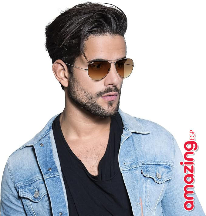 نظارات شمسية Aviator كلاسيكية بإطار ذهبي وعدسات Black Polarized زجاجية – حماية UV100% – للرجال والنساء