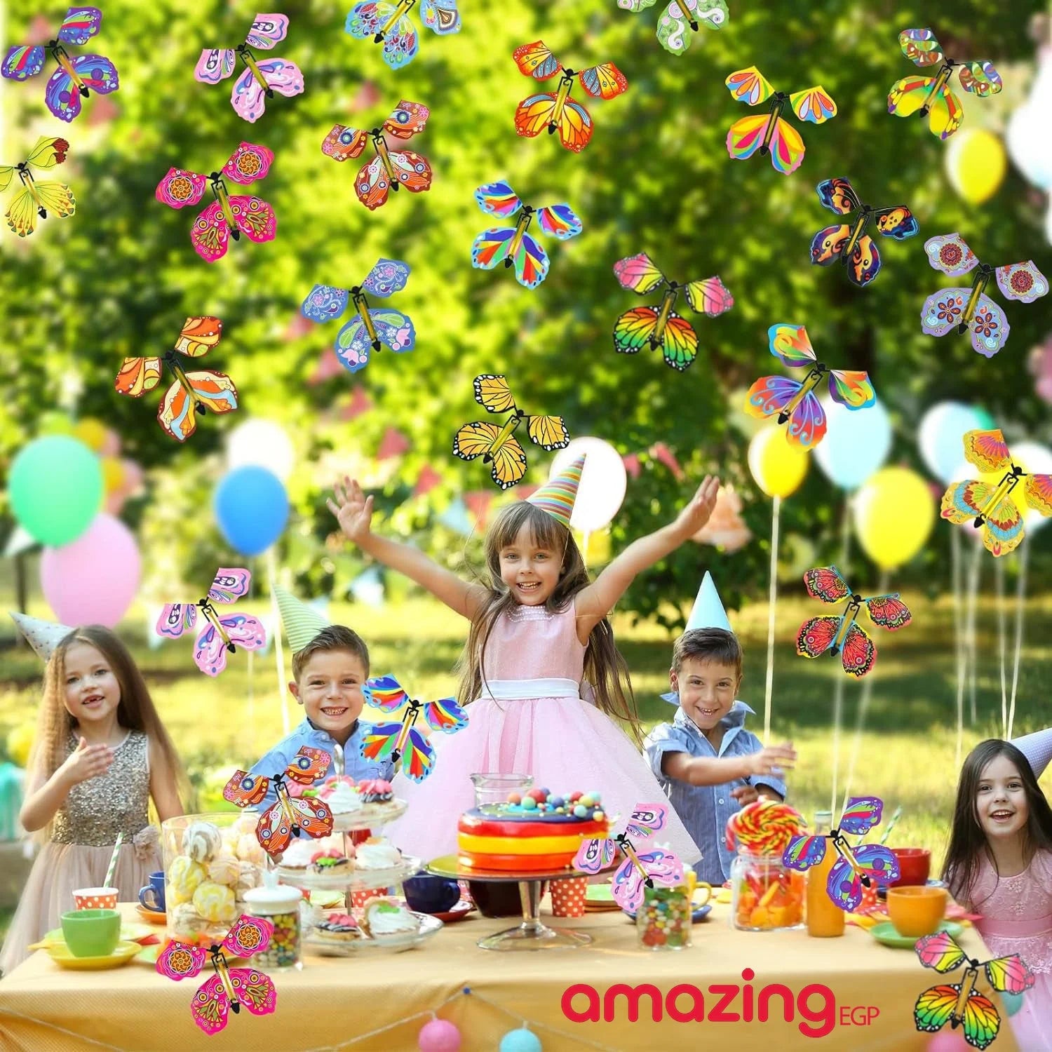 الفراشة الطائرة السحرية لعلب الهدايا العاب الجنية الطائرة بشريط مطاطي تعمل بالرياح على شكل فراشة طائرة لعبة فراشة للكتب وهدية مفاجأة لحفلات الزفاف واعياد الميلاد - 5 قطع | حفلات حفلات_عيد_الميلاد صندوق الهداية فراشاة فراشات المفاجئة فرشاة صندوق الهداية