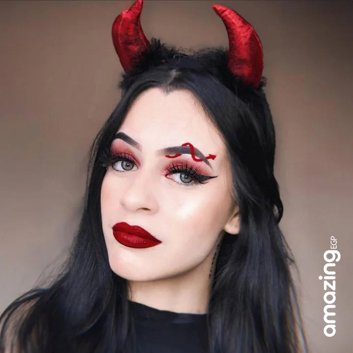 طوق شعر زي تنكري ثياب طوق شعر قرون- احمر اسود | حفلات حفلات_عيد_الميلاد زي تنكري طوق نظارة_حفلات | amazingEGP