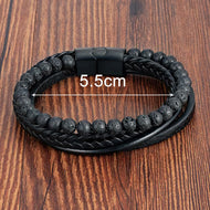 اسوره الموضة و شائع للرجال بتفاصيل منسوج خرز حجر سوار الى مجوهرات هدية | اسورة اكسسوارات الرجال | amazingEGP