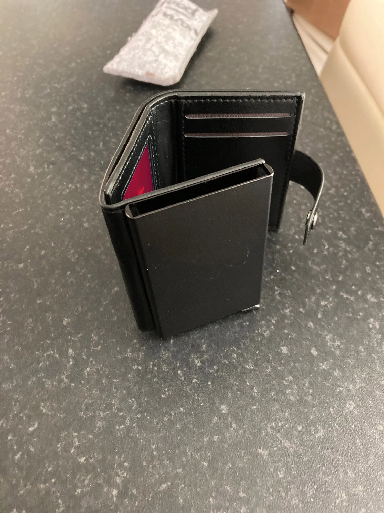 حامل بطاقات مع تقنية RFID - محفظة رجالية عالية الجودة من الجلد الأصلي محفظة ذكية نحيفة ورفيعة محفظة صغيرة هدية لحماية معلومات CC الخاصة بك بتقنية RFID | اسود| | الرجال جلد طبيعي محافظ محافظ نسائي محفظة محفظة رجالي محفظة كربون | amazingEGP