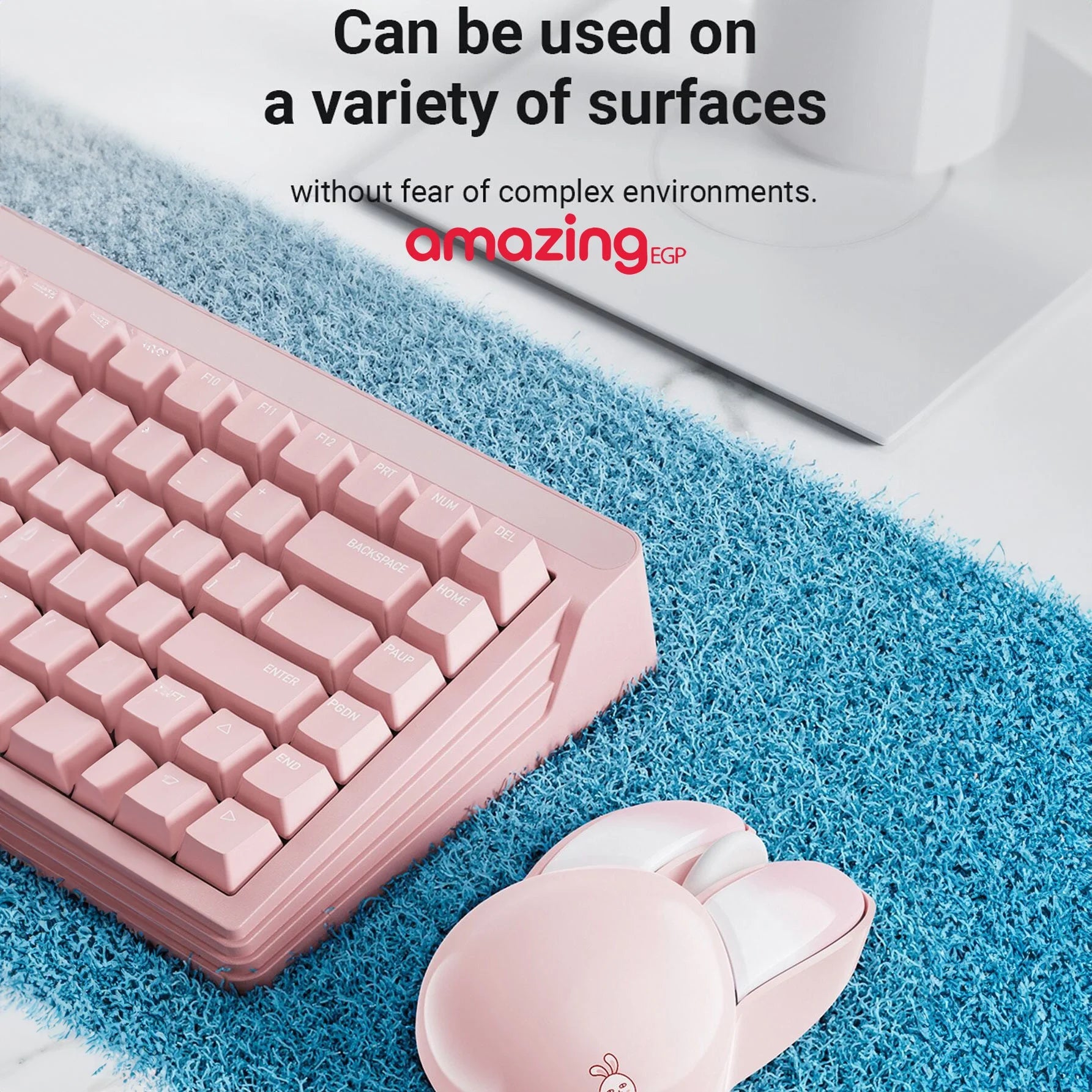 ماوس كمبيوتر لاسلكي على شكل ارنب لطيف بدون ضوضاء اقل محمول USB 24G الوان الحلوى ماوس للبنات والاطفال ماوس لاسلكي صامت على شكل أرنب تصميم لطيف للفتيات مناسب للمكتب والكمبيوتر المحمول بينك | اللاب توب جهاز شخصي فاره لابتوب للكمبيوتر ماوس ماوس شكل ارنب | am