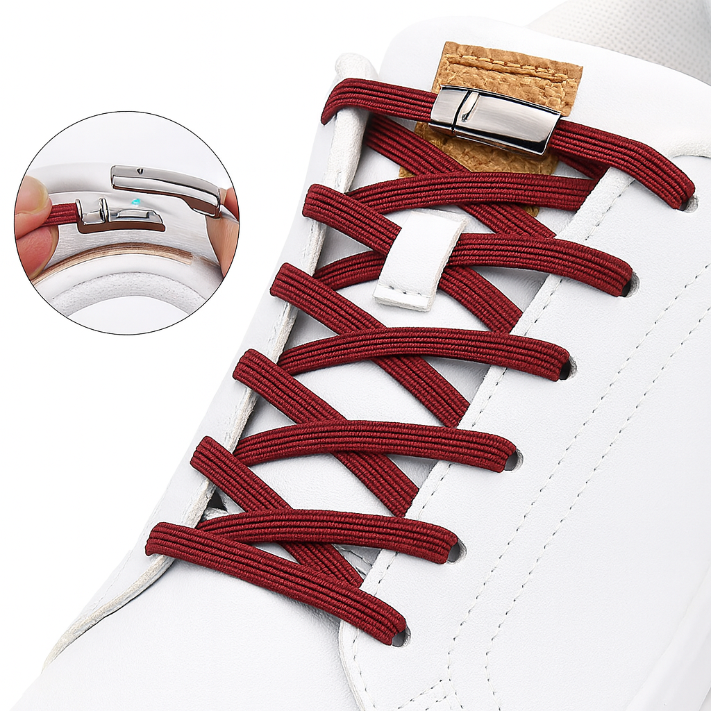 اربطة حذاء استك بدون ربط للجري والرياضات النشطة للاطفال والكبار وكبار السن مقاس واحد - نبيتي T9_1_ L