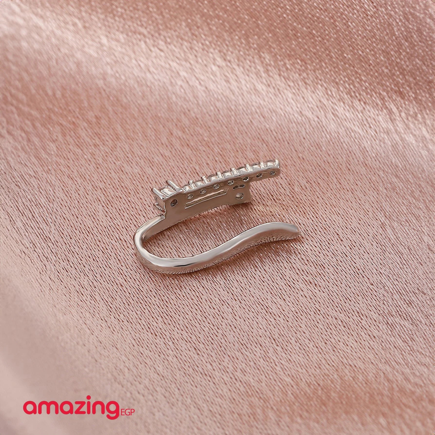 بيرسنج أنف بدون ثقب بدون اخرام من الفولاذ المقاوم للصدأ لا تسبب الحساسية لا حاجة للخرم مكعب زركونيا مزخرف بزهر حلية أنف نحاس كريستال البونك غير مثقوبة للرجال والنساء تثبت بدون ثقب اوخرم | Copper Nose Cuff Copper اقراط انف بدون ثقوب بدون خرم بيرسنج بيرسنج