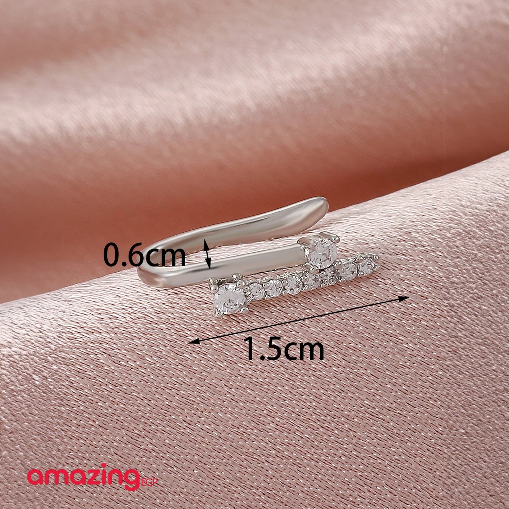 بيرسنج أنف بدون ثقب بدون اخرام من الفولاذ المقاوم للصدأ لا تسبب الحساسية لا حاجة للخرم مكعب زركونيا مزخرف بزهر حلية أنف نحاس كريستال البونك غير مثقوبة للرجال والنساء تثبت بدون ثقب اوخرم | Copper Nose Cuff Copper اقراط انف بدون ثقوب بدون خرم بيرسنج بيرسنج