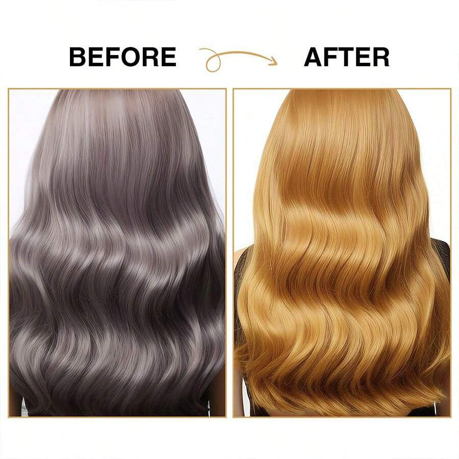 شمع شعر مؤقت للون طويل الأمد من GOIPLE ، كريم صبغة شعر سهل الغسيل ، آمن للبشرة والشعر ، ملون للحية ، عجينة للتصفيف للحفلات اليومية وتنكر الرجال والنساء  | حجم 40 جرام (الذهبي)