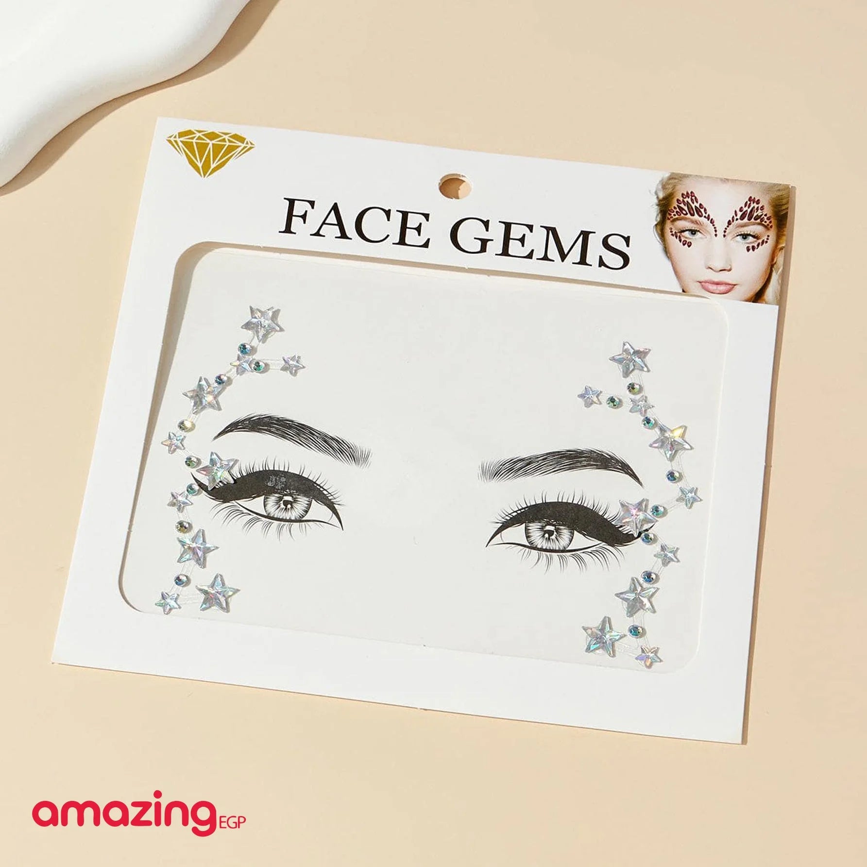 الوشم الكريستالي جواهر أحجار الراين ملصقات أحجار كريمة للجسم تاتو مؤقت عيون لتزيين الاظافروالوجه حفلات الهذيان ملصقات وجه انيقة للنساء S1581 | تاتو مؤقت تاتوه تاتوه وجه تاتوه_للجسم | amazingEGP