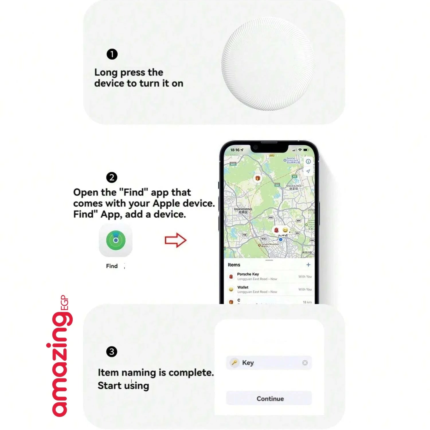 جهاز تعقب GPS صغير للمفاتيح المحفظة الأمتعة والحيوانات الأليفة يعمل مع Apple Find My بطارية تدوم سنتين قابلة للتغيير ولا يحتاج شريحة | air tag find my GPS ابل اير تاج تتبع تتبع الحقائب تجسس تسجيل صوت جهاز تتبع جهاز تجسس جهاز_تتبع حماية الاطفال ساعة ابل ضد