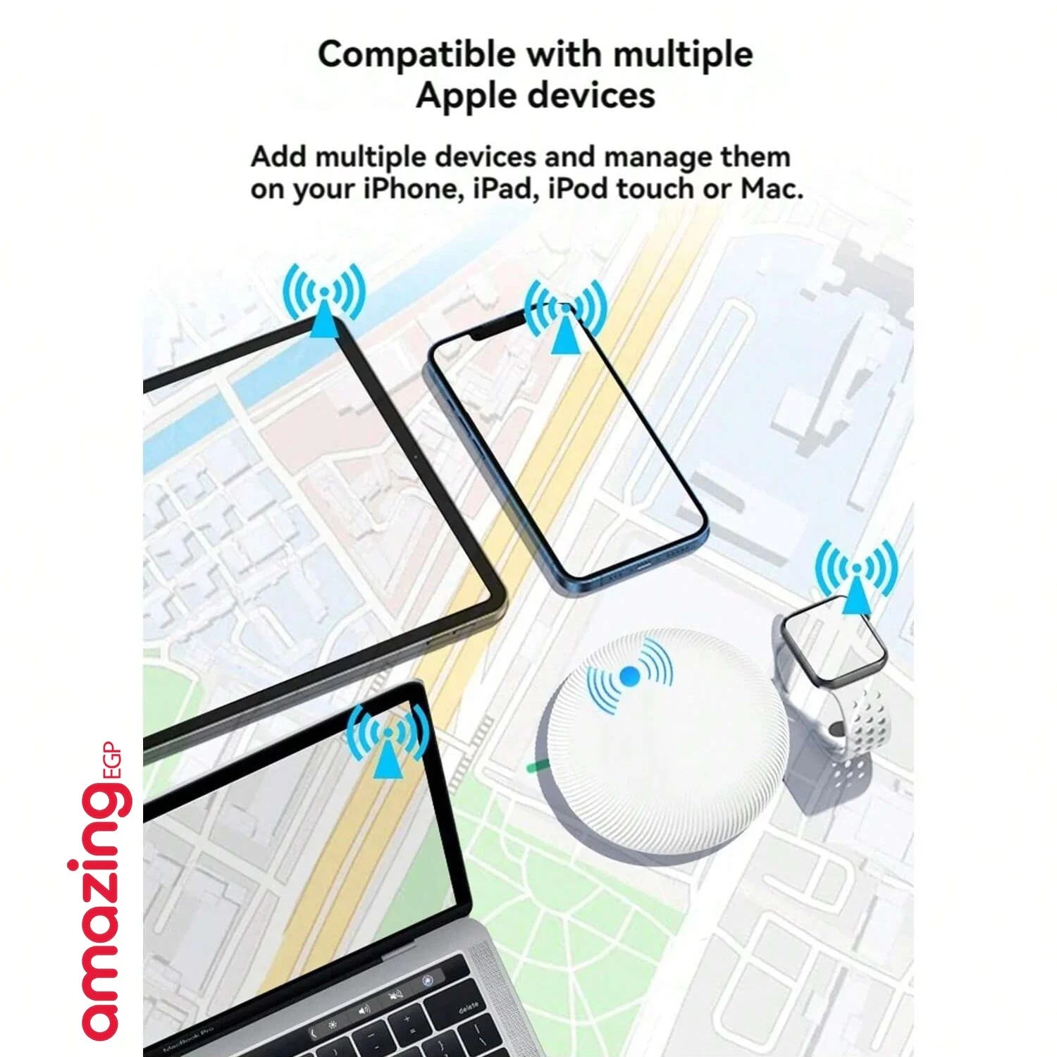 جهاز تعقب GPS صغير للمفاتيح المحفظة الأمتعة والحيوانات الأليفة يعمل مع Apple Find My بطارية تدوم سنتين قابلة للتغيير ولا يحتاج شريحة | air tag find my GPS ابل اير تاج تتبع تتبع الحقائب تجسس تسجيل صوت جهاز تتبع جهاز تجسس جهاز_تتبع حماية الاطفال ساعة ابل ضد