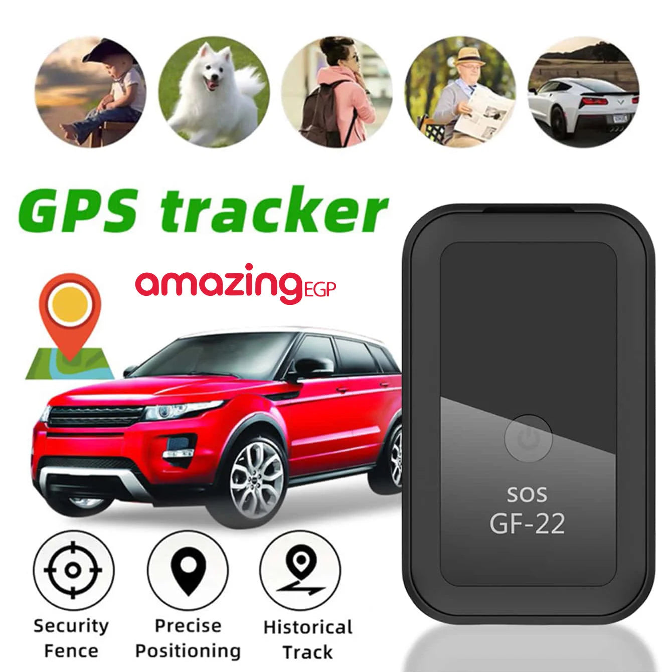 جهاز تعقب مغناطيسي صغير الحجم GF-22 من Amazing Mini تتبع GPS طويل الانتظار تحديد مواقع وتسجيل صوت للمركباتالسياراتالأشخاص إصدار GF-22 | GPS تتبع تجسس تسجيل صوت جهاز تتبع جهاز تجسس جهاز_تتبع حماية الاطفال ضد السرقة مراقبة الاطفال | amazingEGP
