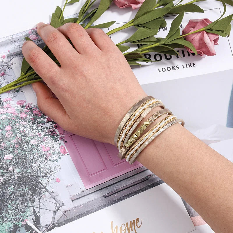 سوار للجنسين إسورة مضفرة بجلد طبيعي فاخر للرجال والنساء اساور يد محظوظ أسورة منسوجة زخرفة اليدوية جلد طبيعي -بني | اساور اساور كاحل اساور_للنساء اسورة اكسسوارات الرجال جلد طبيعي جلد_طبيعي سوار | amazingEGP