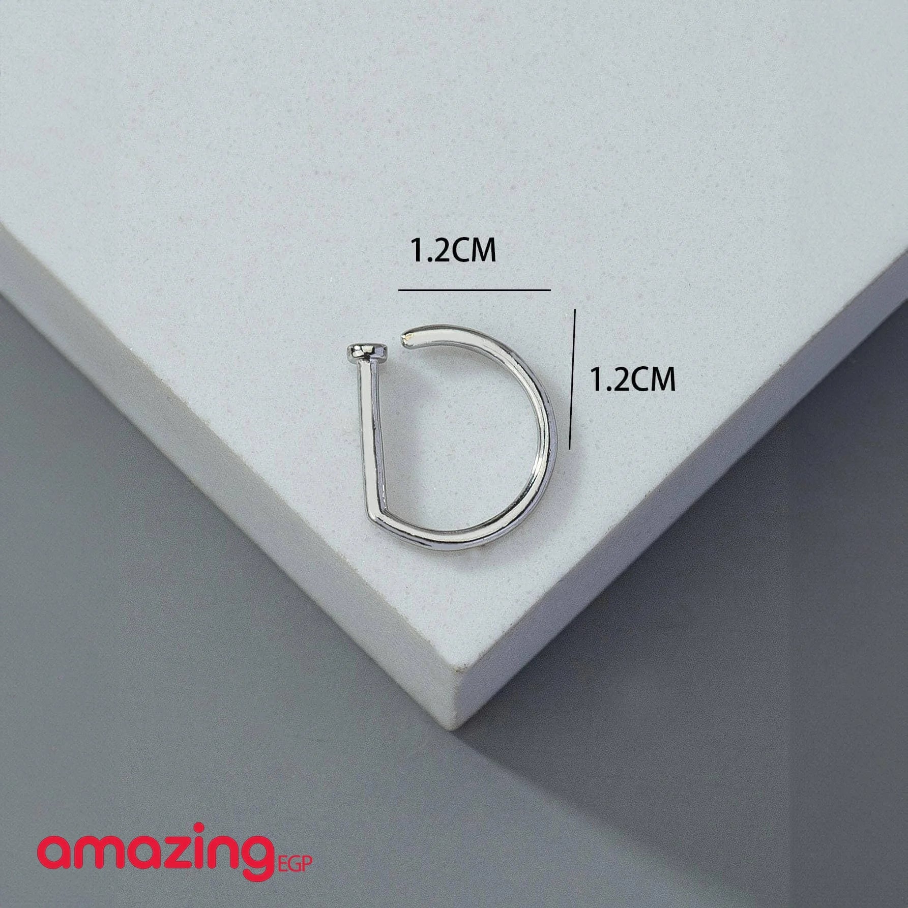 بيرسنج أنف بدون ثقب بدون اخرام من الفولاذ المقاوم للصدأ لا تسبب الحساسية لا حاجة للخرم مكعب زركونيا مزخرف بزهر حلية أنف نحاس كريستال البونك غير مثقوبة للرجال والنساء تثبت بدون ثقب او خرم | Copper Nose Cuff Copper اقراط انف بدون ثقوب بدون خرم بيرسنج بيرسنج