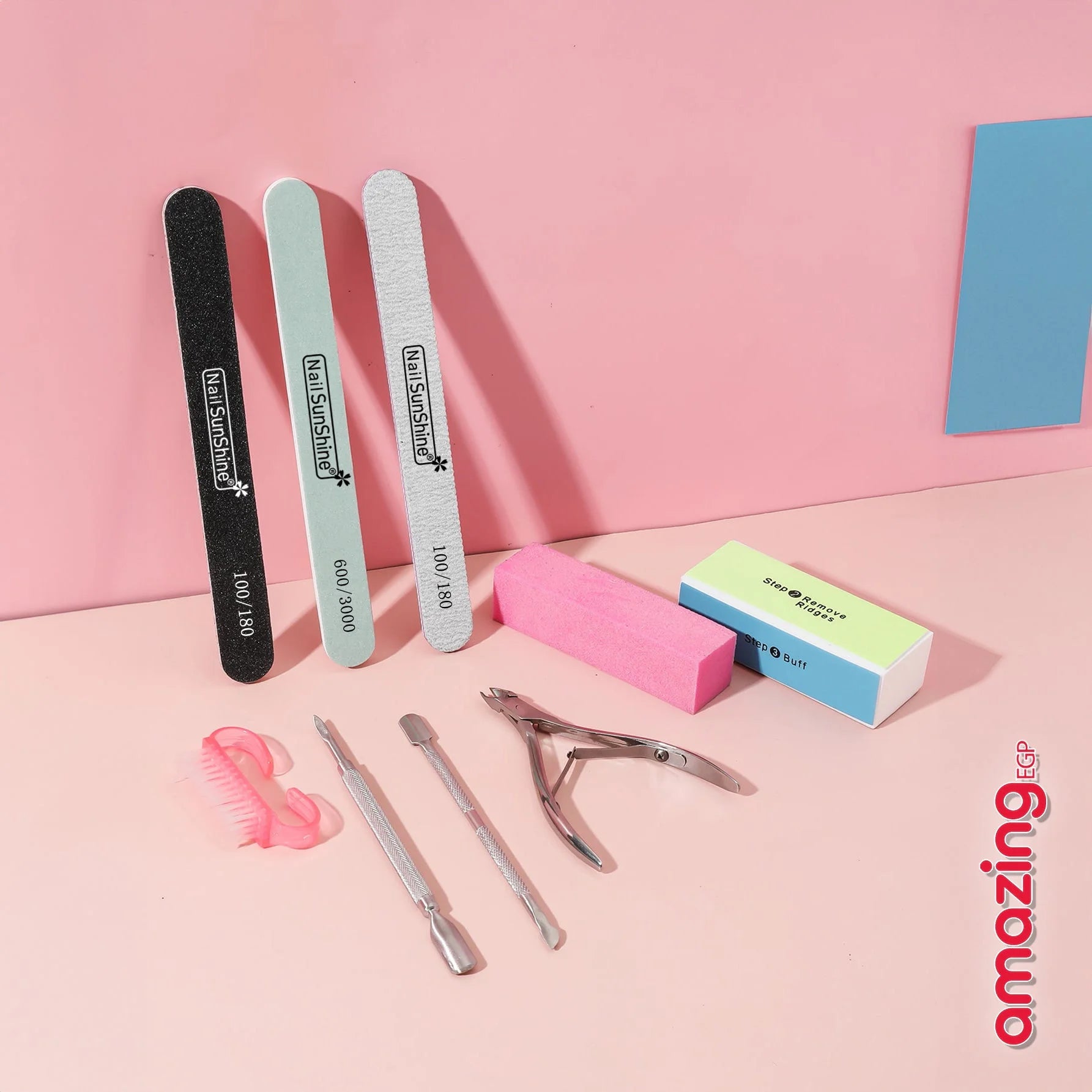 طقم مانيكير وباديكير 9 قطع احترافي كل اللي تحتاجيه للعناية بأظافرك ووشك ويديك بسهولة في البيت منظف جلد ميت يتحرك أدوات مانيكير بسرعة من الفولاذ المقاوم للصدأ | أدوات إزالة الجلد الزائد أدوات العناية بالأظافر أدوات سهلة للعناية بالأظافر والجلد أظافر اضاف