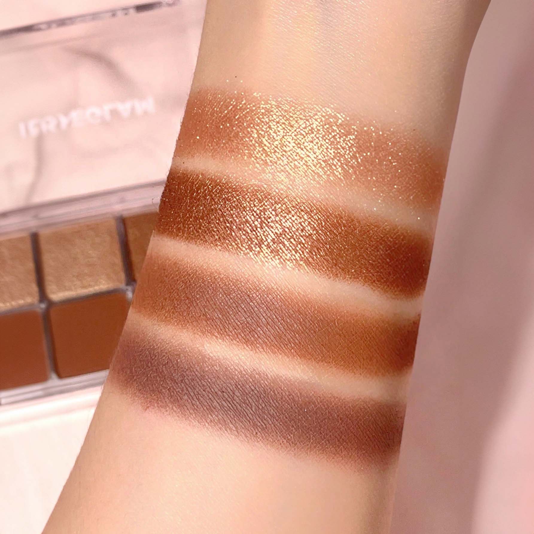 SHEGLAM ظلال عيون رباعية قابلة للمزج مع لمسات نهائية معدنية ولامعة، تركيبة كريمية مخملية مصطبغة، باليت ظلال عيون رباعية الاتجاهات -   Higher Self