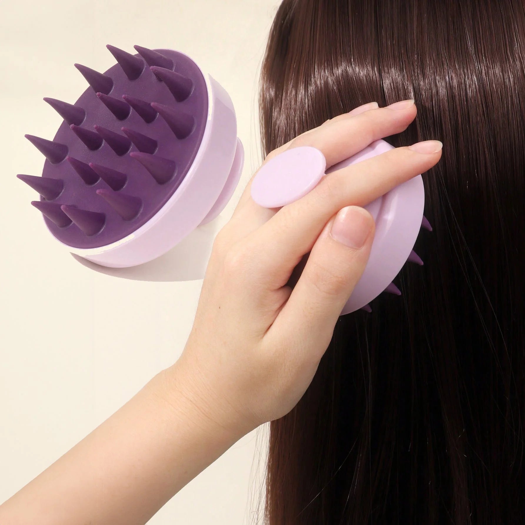 فرشاة تدليك شامبو لجميع انواع الشعر فرشاة رأس من السيليكون الناعم شعيرات طويلة جدا لتدليك فروة الرأس الجافة والرطبة لتجديد شباب فروة الرأس 1229 | الحكة الحمام المساج النظافة تدليك شامبو فرشاة شامبو فرشة استحمام فرشة سيليكون فرشة شامبو فروة الراس مساج نظا