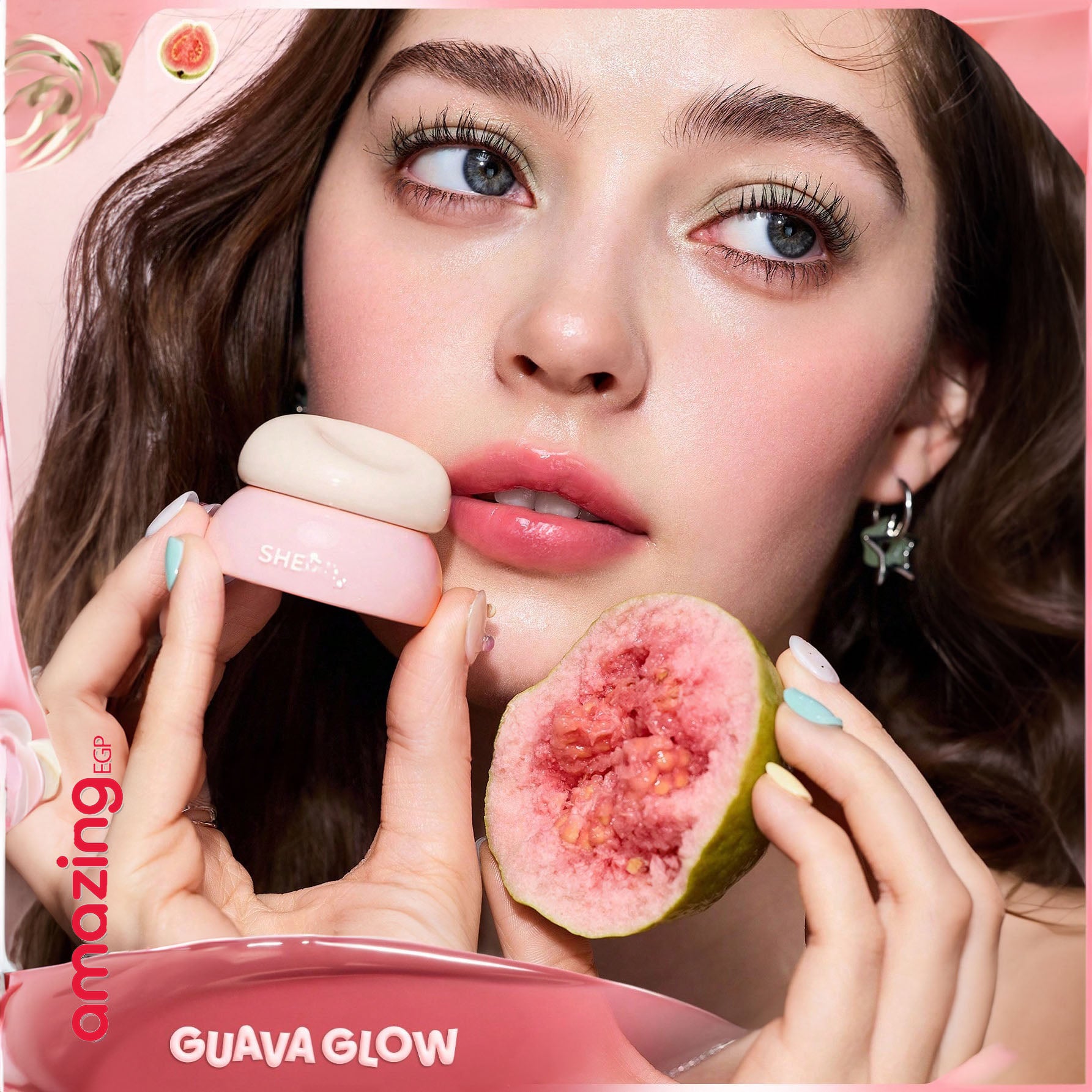 SHEGLAM ملمع شفاه لامع مثالي  بلسم شفاه  Hydra Jelly Pocket – بتركيبة مرطبة ولمسة لامعة | Guava Glow