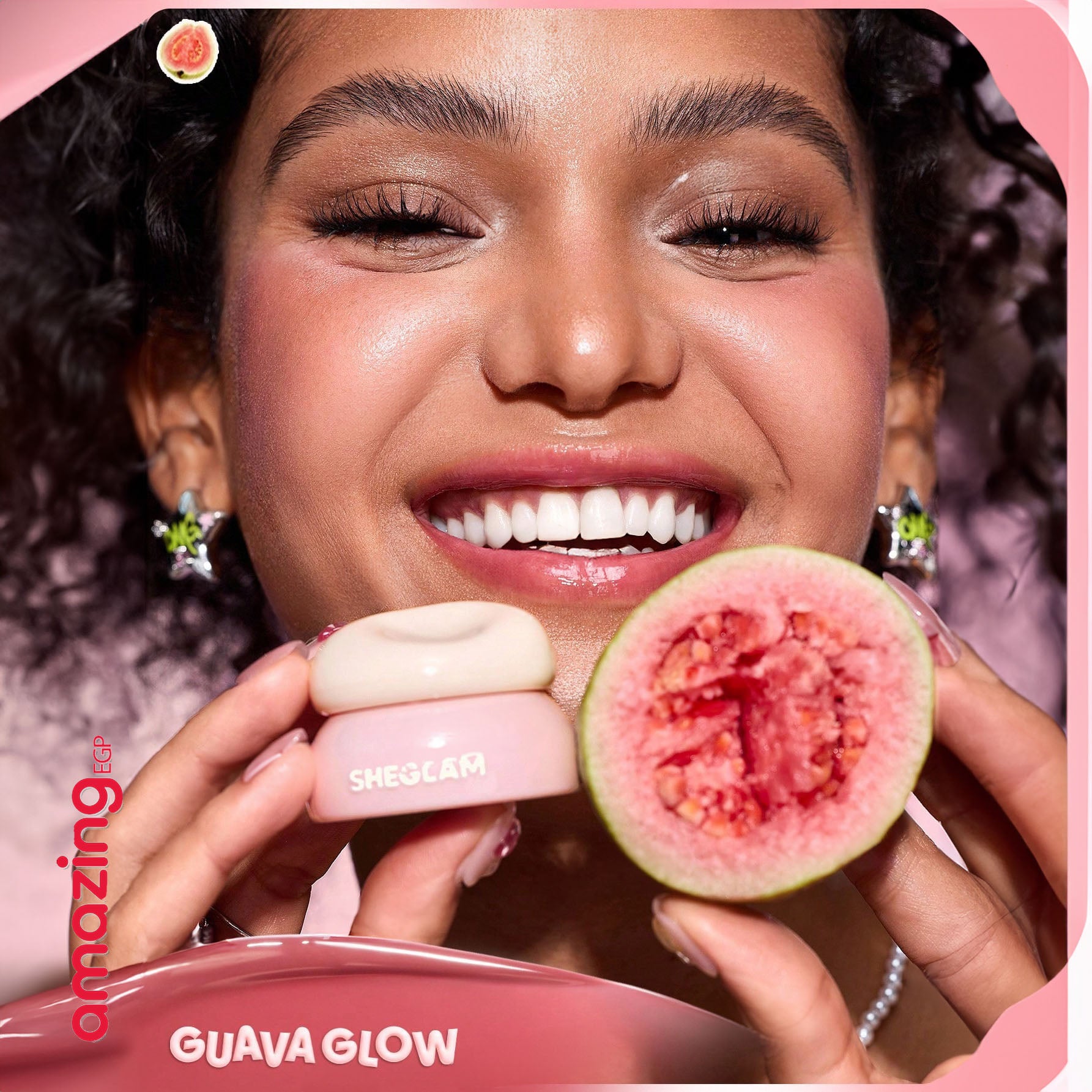 SHEGLAM ملمع شفاه لامع مثالي  بلسم شفاه  Hydra Jelly Pocket – بتركيبة مرطبة ولمسة لامعة | Guava Glow