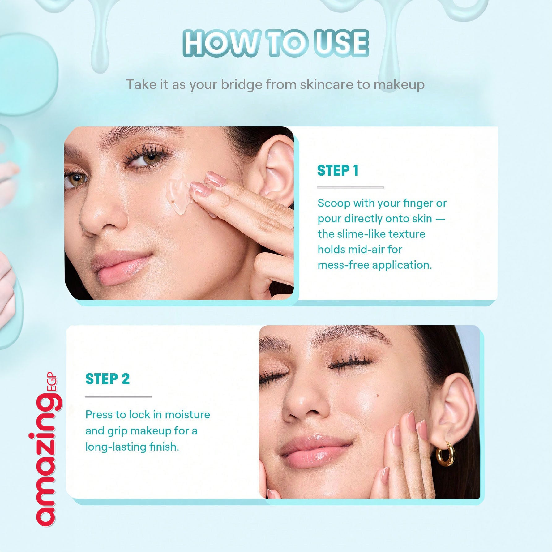 برايمر SHEGLAM Hydroslime بتركيبة جل مرطبة – ترطيب يدوم 24 ساعة وخالي من السيليكون