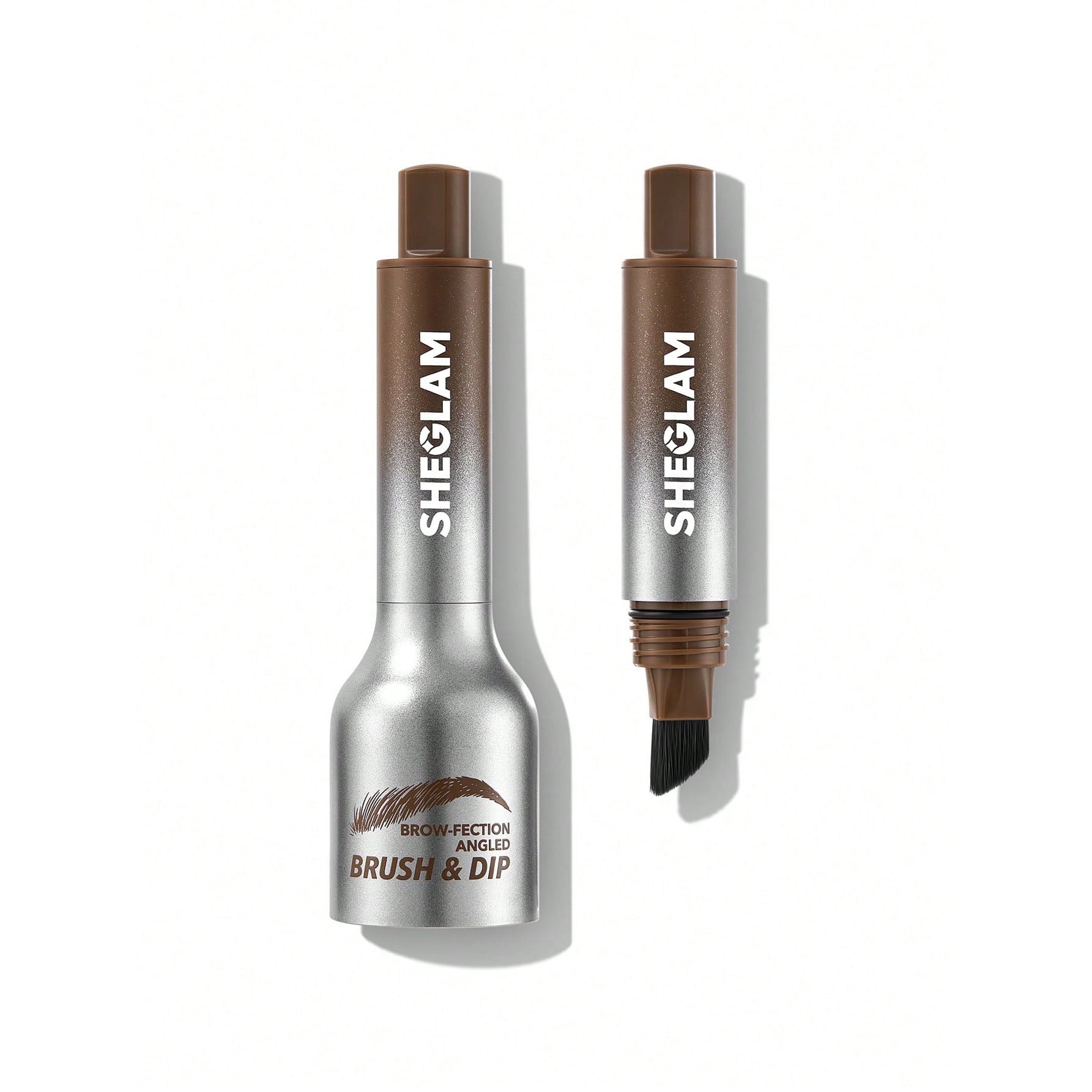 SHEGLAM فرشاة وجيل تحديد الحواجب - لإطلالة طبيعية تدوم طوال اليوم - مقاوم للماء وثابت طويلًا، تركيبة غنية لتحديد الحواجب، مثالي للمكياج - Taupe