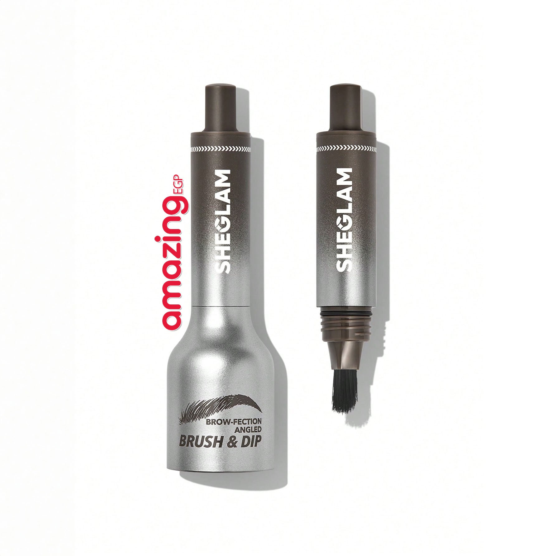 SHEGLAM فرشاة وجيل تحديد الحواجب - لإطلالة طبيعية تدوم طوال اليوم - مقاوم للماء وثابت طويلًا، تركيبة غنية لتحديد الحواجب، مثالي للمكياج - Truffle