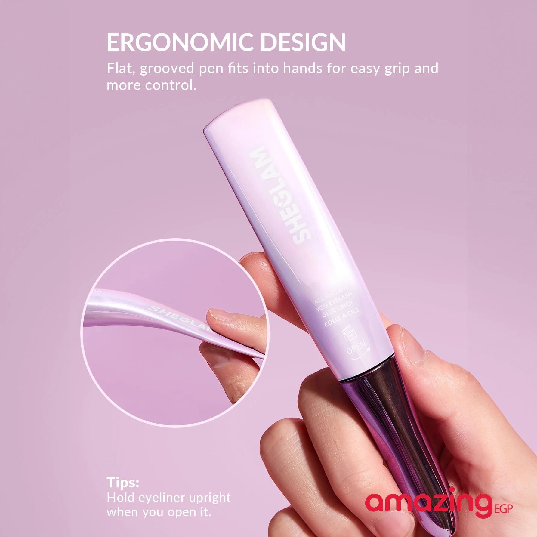 SHEGLAM لاصق رموش  خال من اللاتكس - أسود | SHEGLAM shein الرموش ايشادو رموش شى ان شى كلام ظل عيون فرشاة ماسكارا مستحضرات التجميل مسكارا مكياج ميكياج | amazingEGP