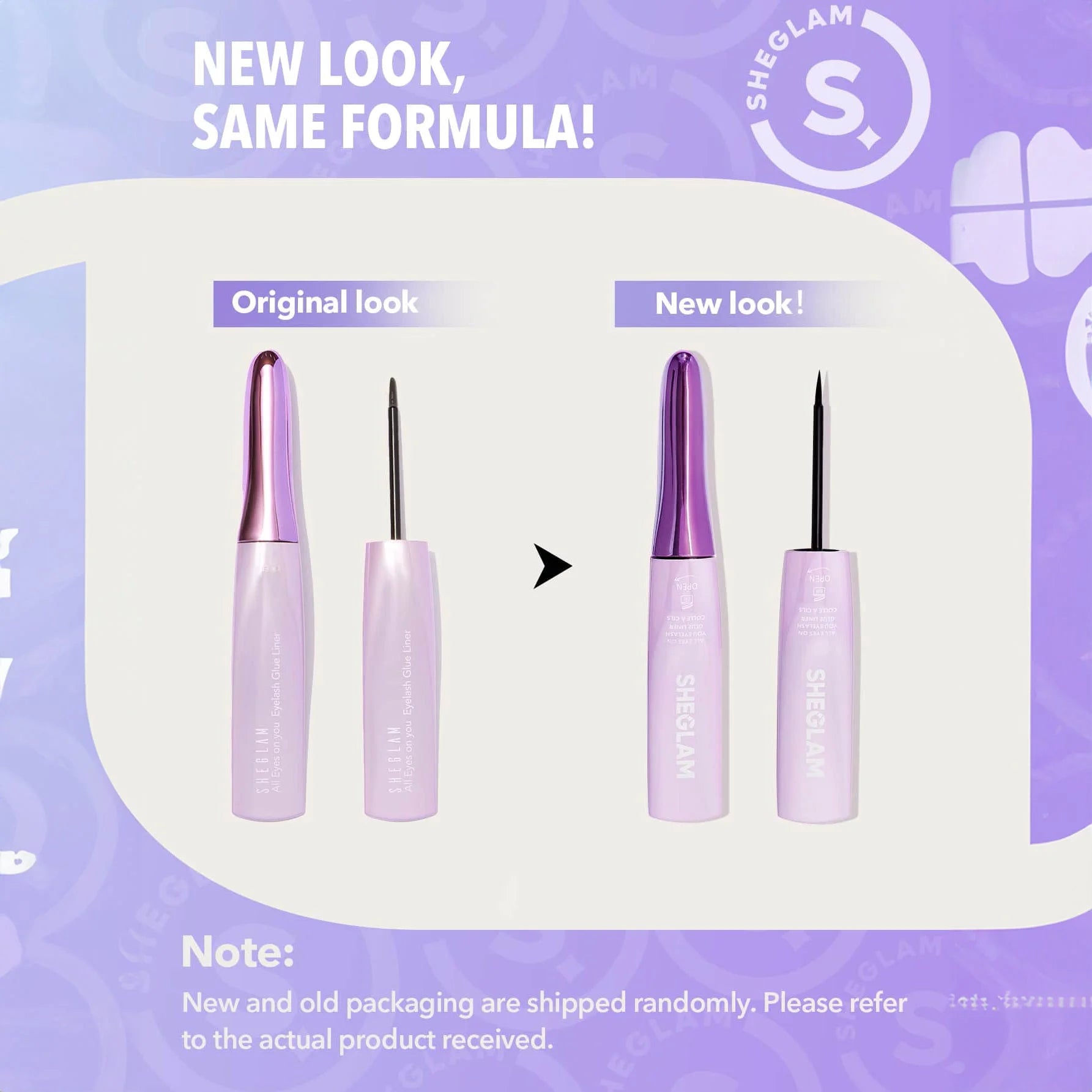 SHEGLAM لاصق رموش  خال من اللاتكس - أسود | SHEGLAM shein الرموش ايشادو رموش شى ان شى كلام ظل عيون فرشاة ماسكارا مستحضرات التجميل مسكارا مكياج ميكياج | amazingEGP