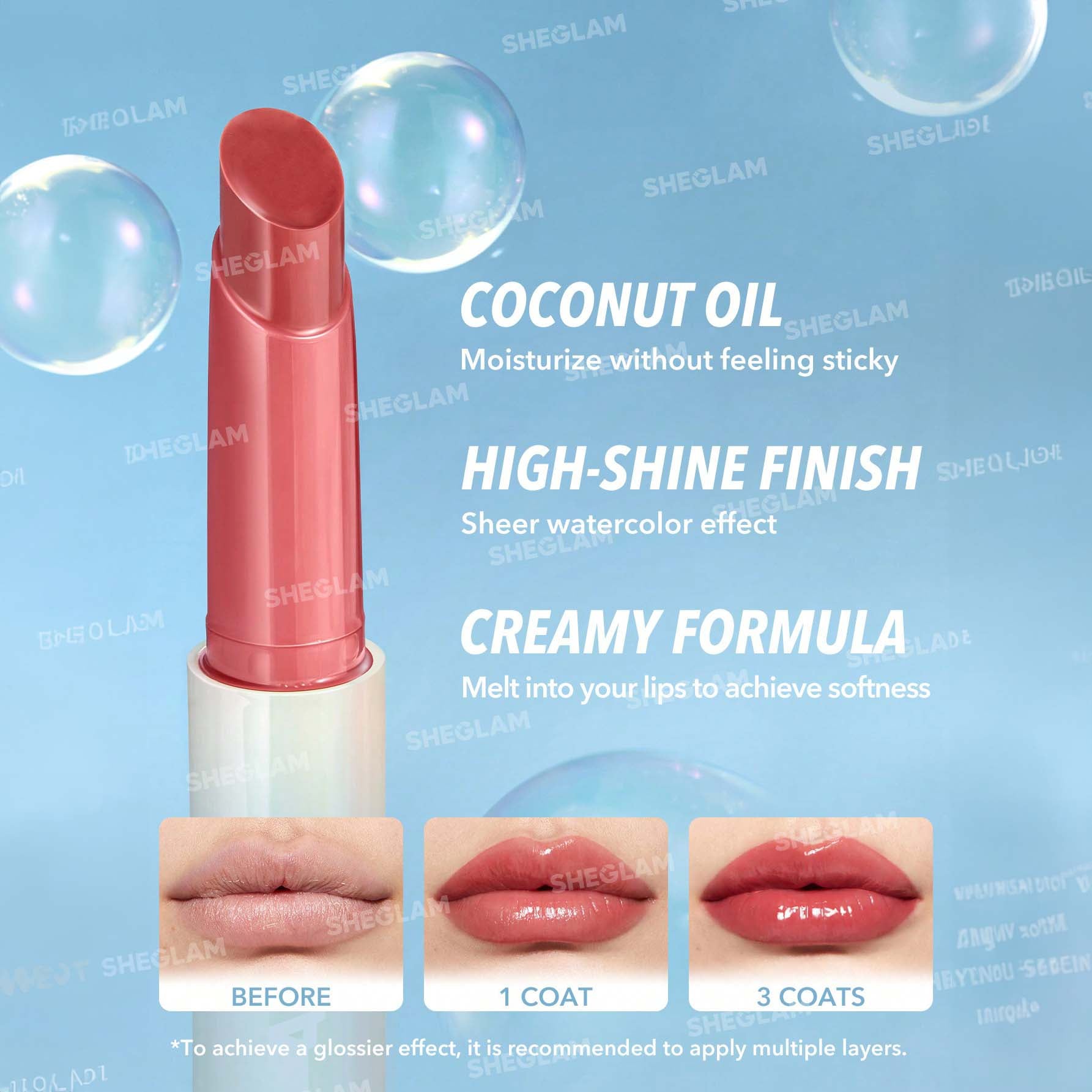 SHEGLAM ملمع شفاه لامع مثالي وممتلئ بلون بنفسجي لامع ومرطب وممتلئ ومصل شفاه مغذي وممتلئ غير لاصق وأحمر شفاه بزيت جوز الهند ومستحضرات تجميل الشفاه ومغذي يدوم طويلا ولامع للعناية بالشفاه ملون للعناية بالشفاه |  Sepia Kiss