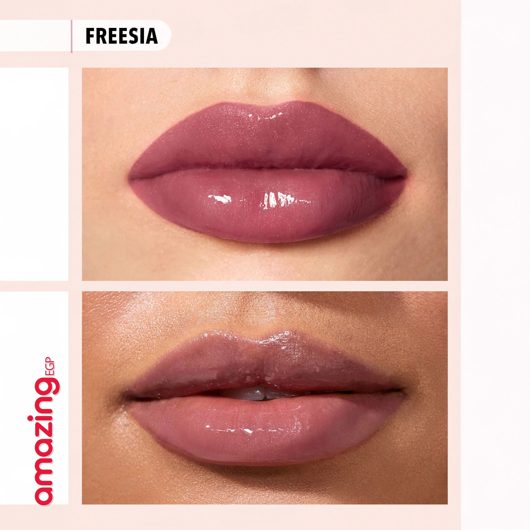 SHEGLAM ملمع شفاه  Power Bouquet لامع مثالي وممتلئ بلون بنفسجي لامع ومرطب وممتلئ ومصل شفاه مغذي وممتلئ غير لاصق وأحمر شفاه بزيت جوز الهند ومستحضرات تجميل الشفاه ومغذي يدوم طويلا |  Freesia