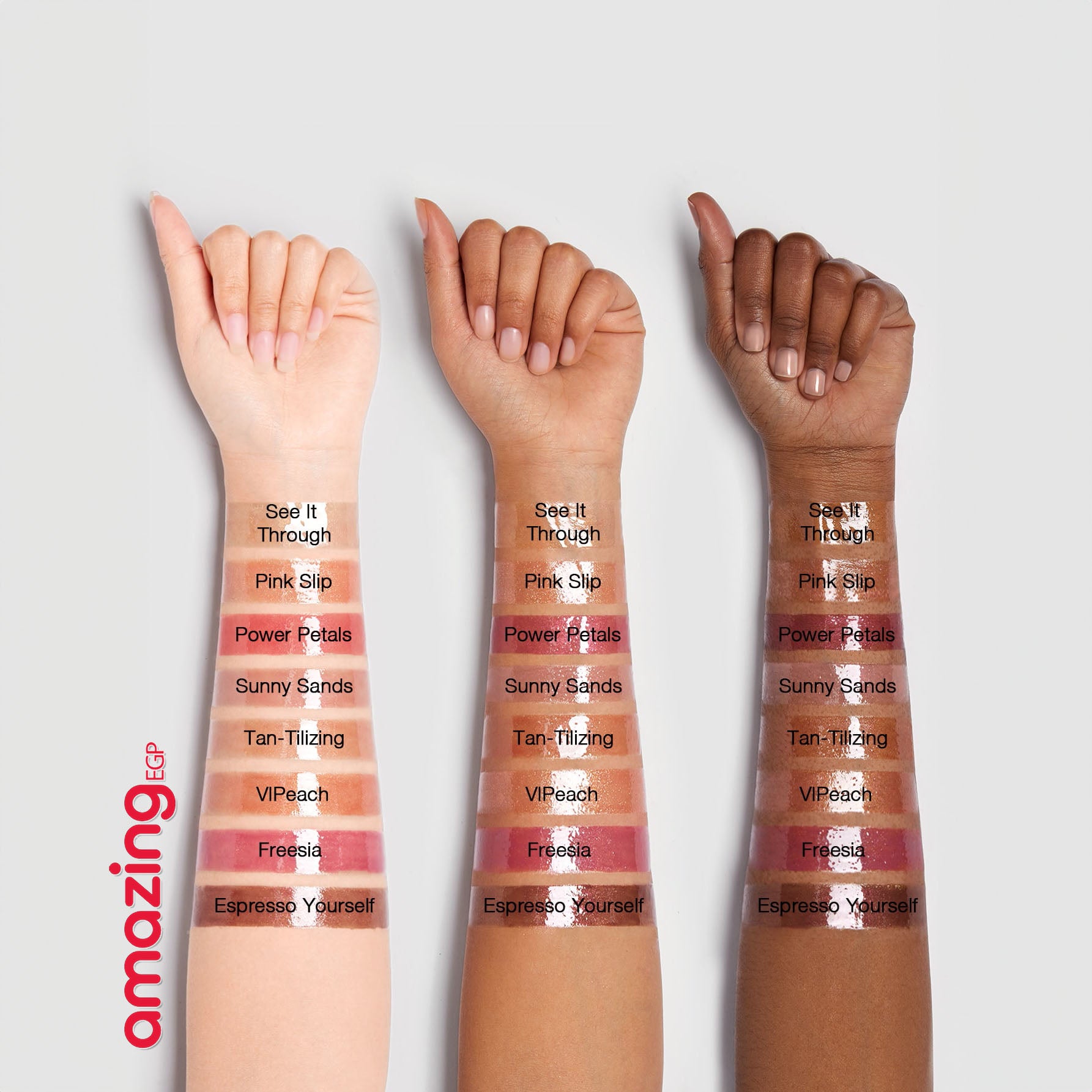 SHEGLAM ملمع شفاه  Power Bouquet لامع مثالي وممتلئ بلون بنفسجي لامع ومرطب وممتلئ ومصل شفاه مغذي وممتلئ غير لاصق وأحمر شفاه بزيت جوز الهند ومستحضرات تجميل الشفاه ومغذي يدوم طويلا |  Power Petals