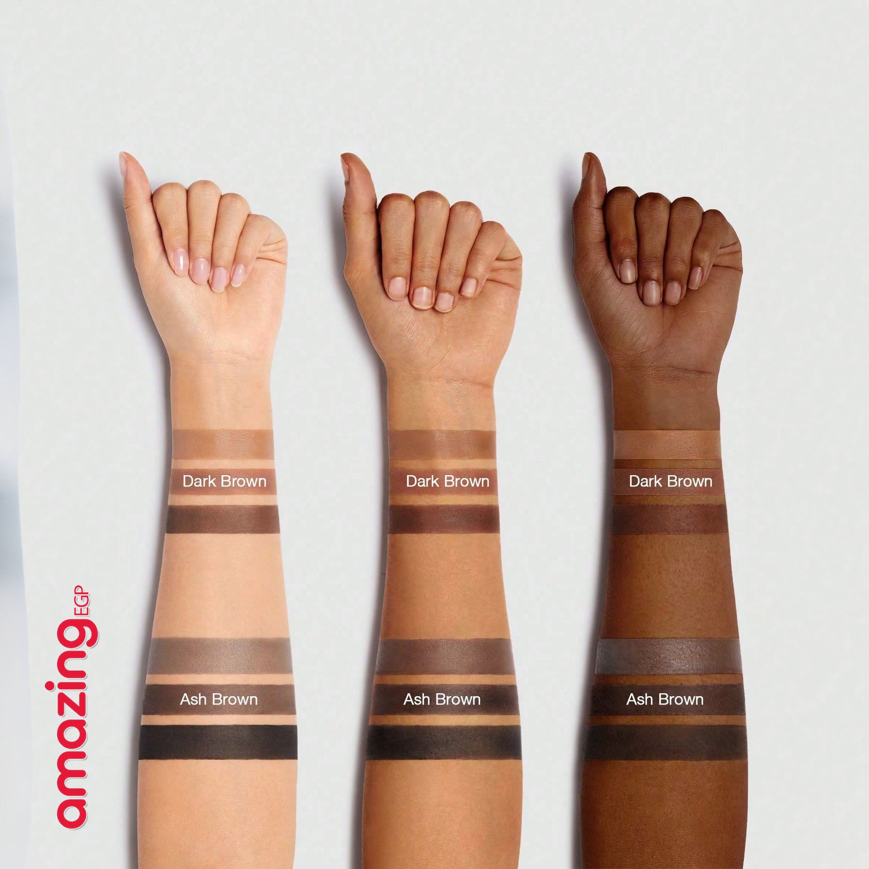 SHEGLAM فرشاة وجيل تحديد الحواجب - لإطلالة طبيعية تدوم طوال اليوم - اليت الحواجب SHEGLAM - درجة 102 بني رمادي | 3 درجات + شمع + فرشاة لتحديد مثالي | 102 Ash Brown