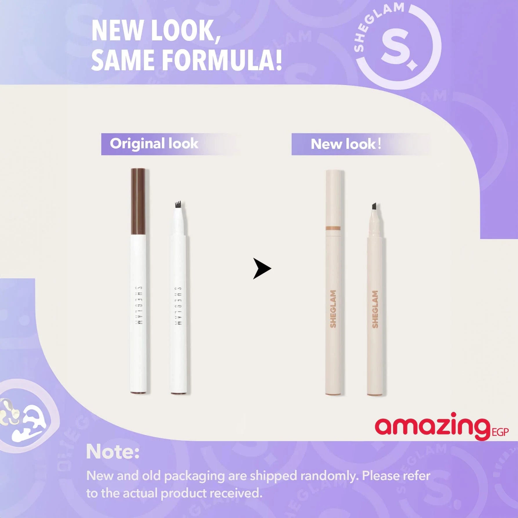 SHEGLAM قلم حواجب سائل مقاوم للماء مع طرف شوكة صغيرة قلم رسم دقيق مقاوم للتلطخ ويدوم طويلا - بني غامق | SHEGLAM shein ايشادو حاجب حواجب شى ان شى كلام ظل عيون فرشاة مستحضرات التجميل مكياج ميكياج | amazingEGP