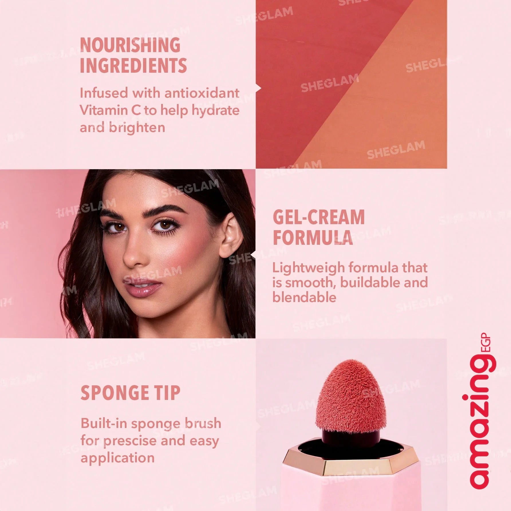 SHEGLAM بلشر سائل للخدين خفيف الوزن يدوم طويلا مقاوم للتلطخ مظهر طبيعي لمسة نهائية ندية أحمر خدود سائل Color Bloom - Rose Ritual | SHEGLAM shein احمر الخدود احمر خدود احمر شفاة ايشادو بلاشر بلشر حاجب حواجب شفاه شفايف شى ان شى كلام ظل عيون فرشاة مستحضرات ا