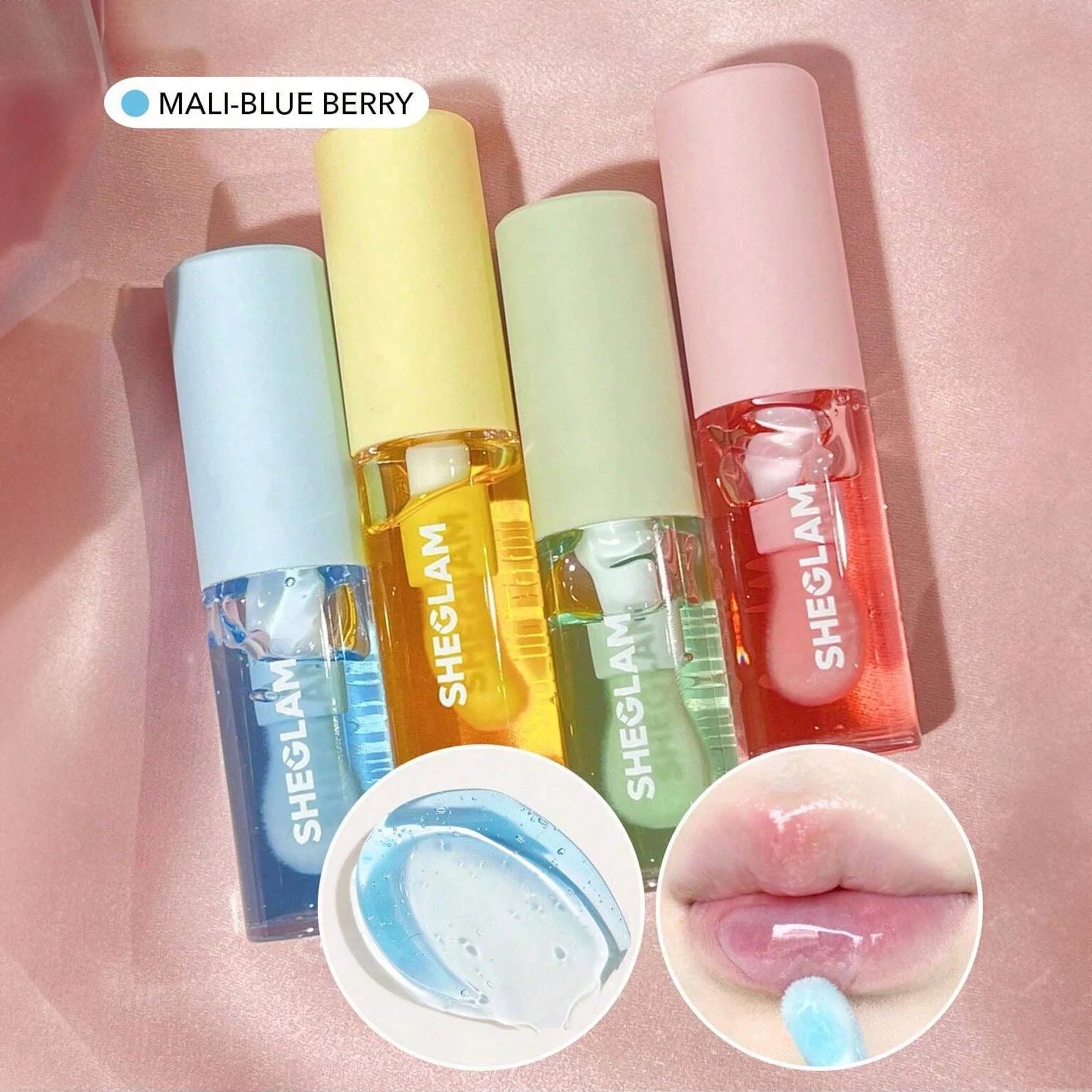 SHEGLAM زيت ترطيب الشفاه ملمع شفاه مرطب ومغذي يدوم طويلا ولامع للعناية بالشفاه ملون للعناية بالشفاه زيت شفاه ملون للعناية بالشفاه والشفاه الجافة  Jelly Wow - Mali-Blue Berry | SHEGLAM shein احمر الخدود احمر شفاة الشفايف ايشادو جفاف الشفاه حاجب حواجب شفاه