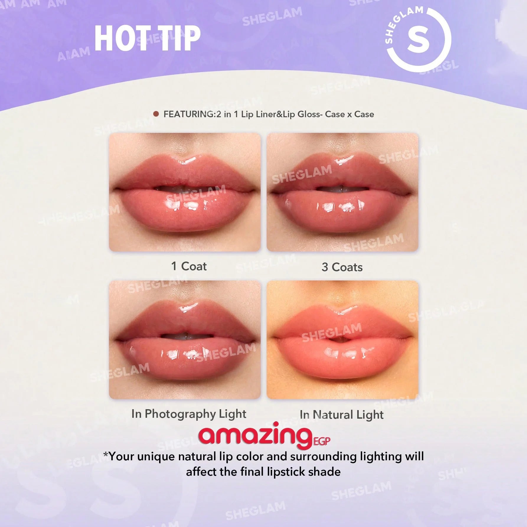 SHEGLAM قلم تحديد الشفاه Lip Rules Gloss -Play Fair قلم أحمر الشفاه والآيلاينر - يدوم طويلا ومقاوم للماء - محدد الشفاه Play Fair | SHEGLAM shein احمر الخدود احمر شفاة ايشادو حاجب حواجب شفاه شفايف شى ان شى كلام ظل عيون فرشاة مستحضرات التجميل مكياج ميكي