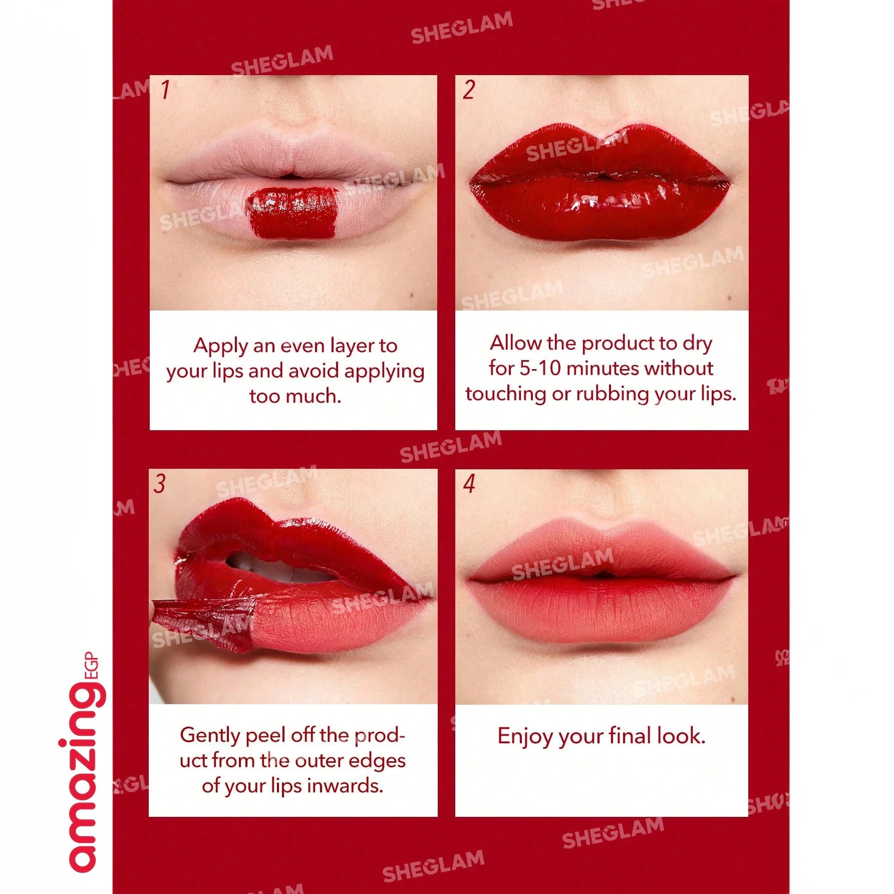 SHEGLAM صبغة الشفاه بيل توك يدوم طويلا روج صبغة شفاه غير لامعة قابلة للتقشير ملمع شفاه وشم غير لامع يدوم طويلا صبغة شفاه ملونة غير لاصقة تركيبة مقاومة للماء Pout-Sweet Dreamz | SHEGLAM shein احمر الخدود احمر شفاة ايشادو حاجب حواجب شفاه شفايف شى ان شى ك