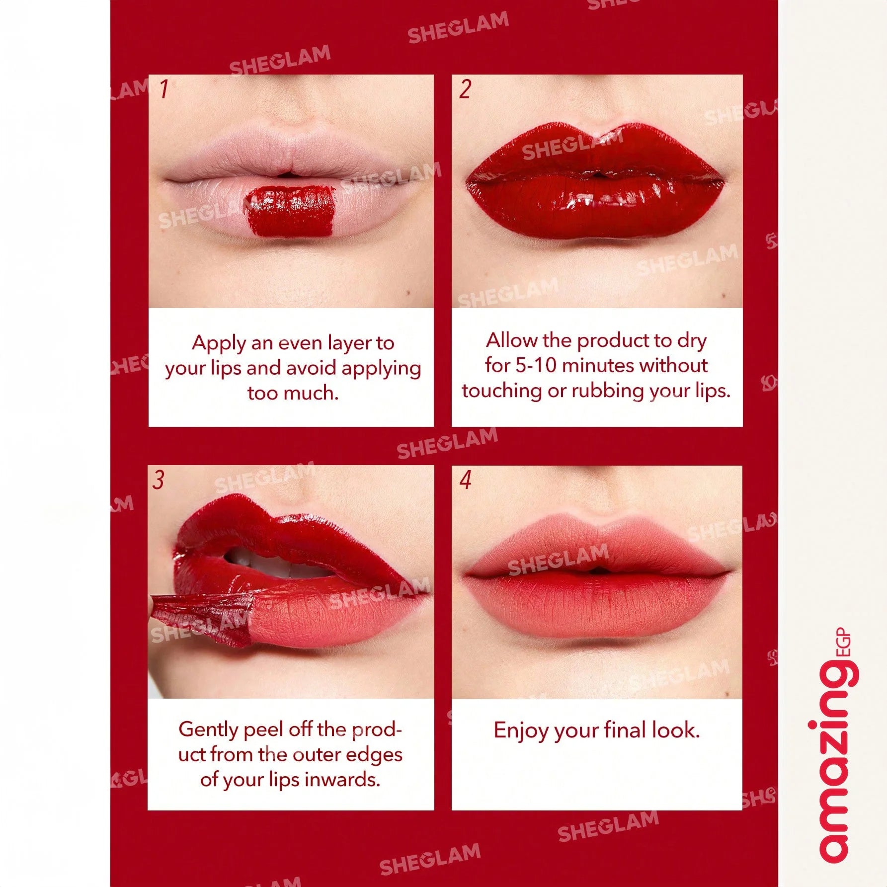 SHEGLAM  صبغة الشفاه بيل توك يدوم طويلا روج صبغة شفاه غير لامعة قابلة للتقشير  ملمع شفاه وشم غير لامع يدوم طويلا صبغة شفاه ملونة غير لاصقة تركيبة مقاومة للماء  Tongue Twister | SHEGLAM shein احمر الخدود احمر شفاة ايشادو حاجب حواجب شفاه شفايف شى ان شى كلام