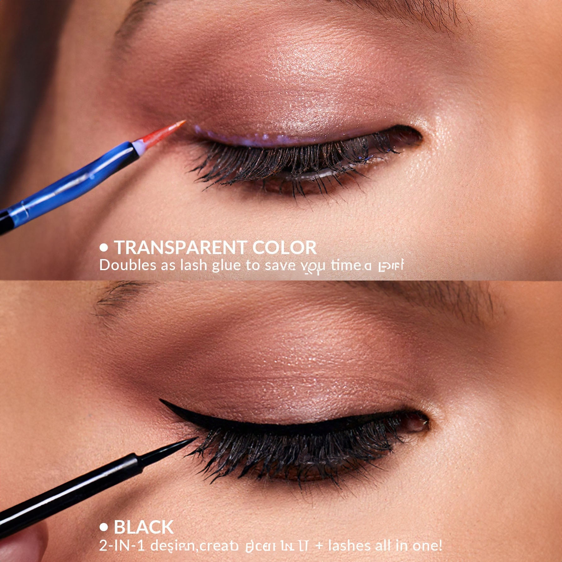 SHEGLAM لاصق رموش شفاف يدوم طويلًا خالٍ من اللاتكس - شفاف