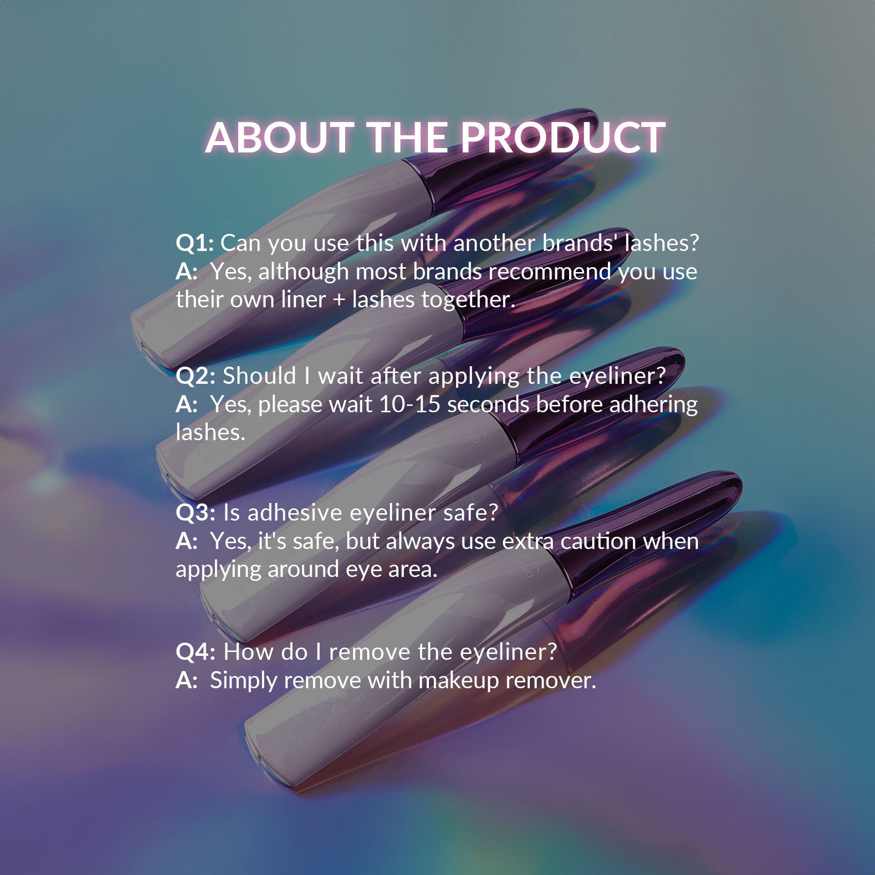 SHEGLAM لاصق رموش شفاف يدوم طويلًا خالٍ من اللاتكس - شفاف