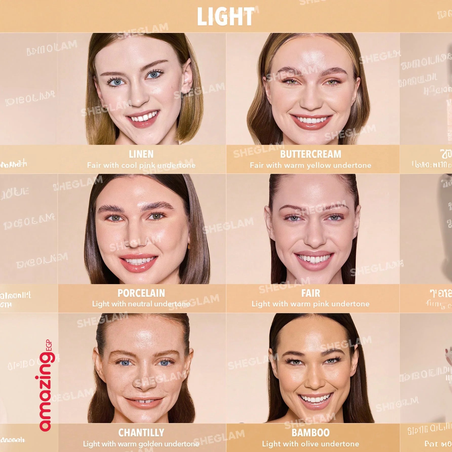 SHEGLAM كريم أساس سكين ماجنت عالي التغطية كونسيلر ناعم غير لامع مقاوم للماء يدوم طويلا لتغطية البقع الداكنة والهالات تحت العين - Light | SHEGLAM shein ايشادو جليتر حاجب حواجب شى ان شى كلام شي ان شي جلام ظل عيون فرشاة كونتور كونسيلر لمعة الوجة مستحضرات ا