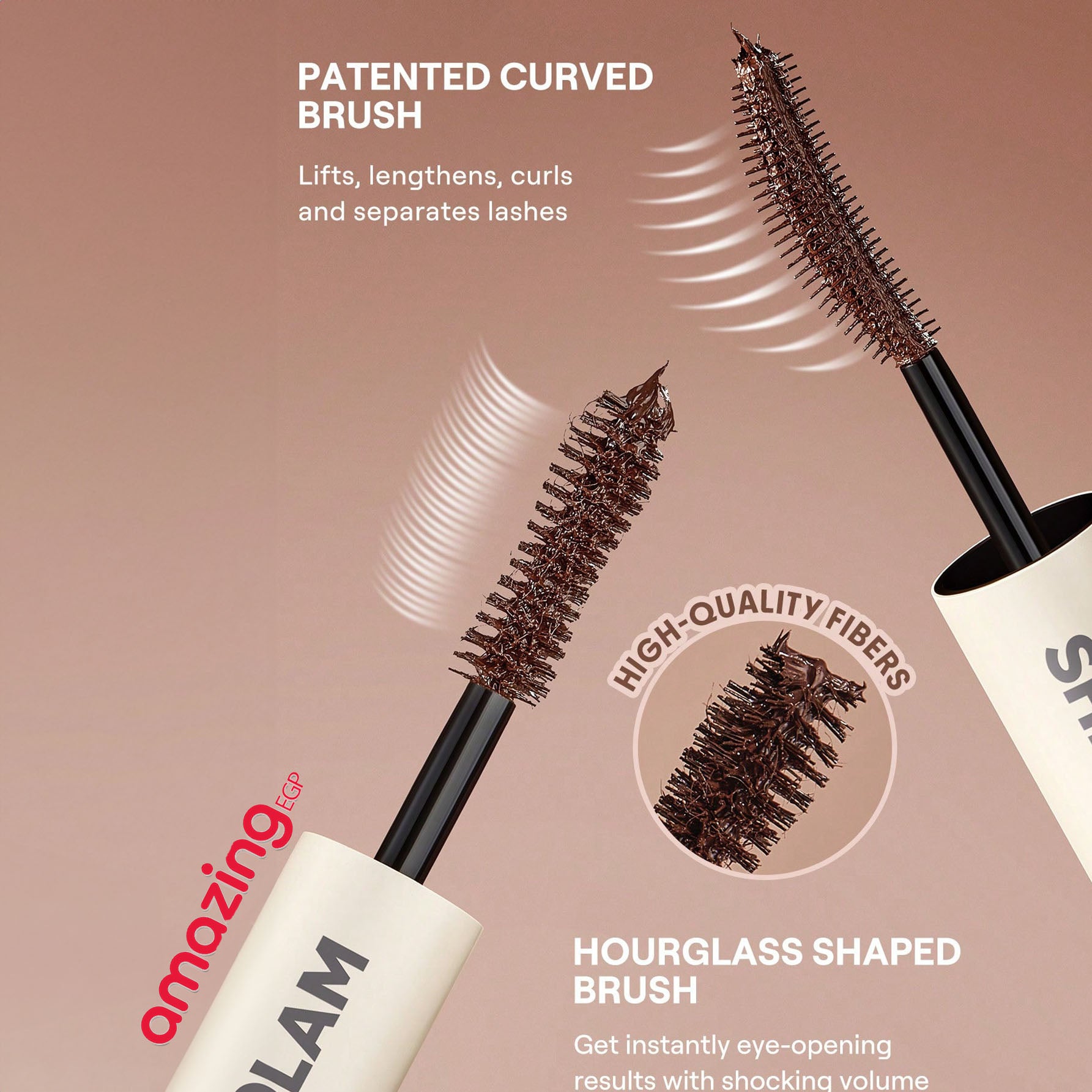 SHEGLAM ماسكارا All-In-One ماسكارا مقاومة للماء بلون برغندي، تضيف كثافة وطول للرموش، مقاومة للتلطخ والتقشير، مثالية للعيد، الشتاء، السفر والمكياج اليومي.- Waterproof Macchiato