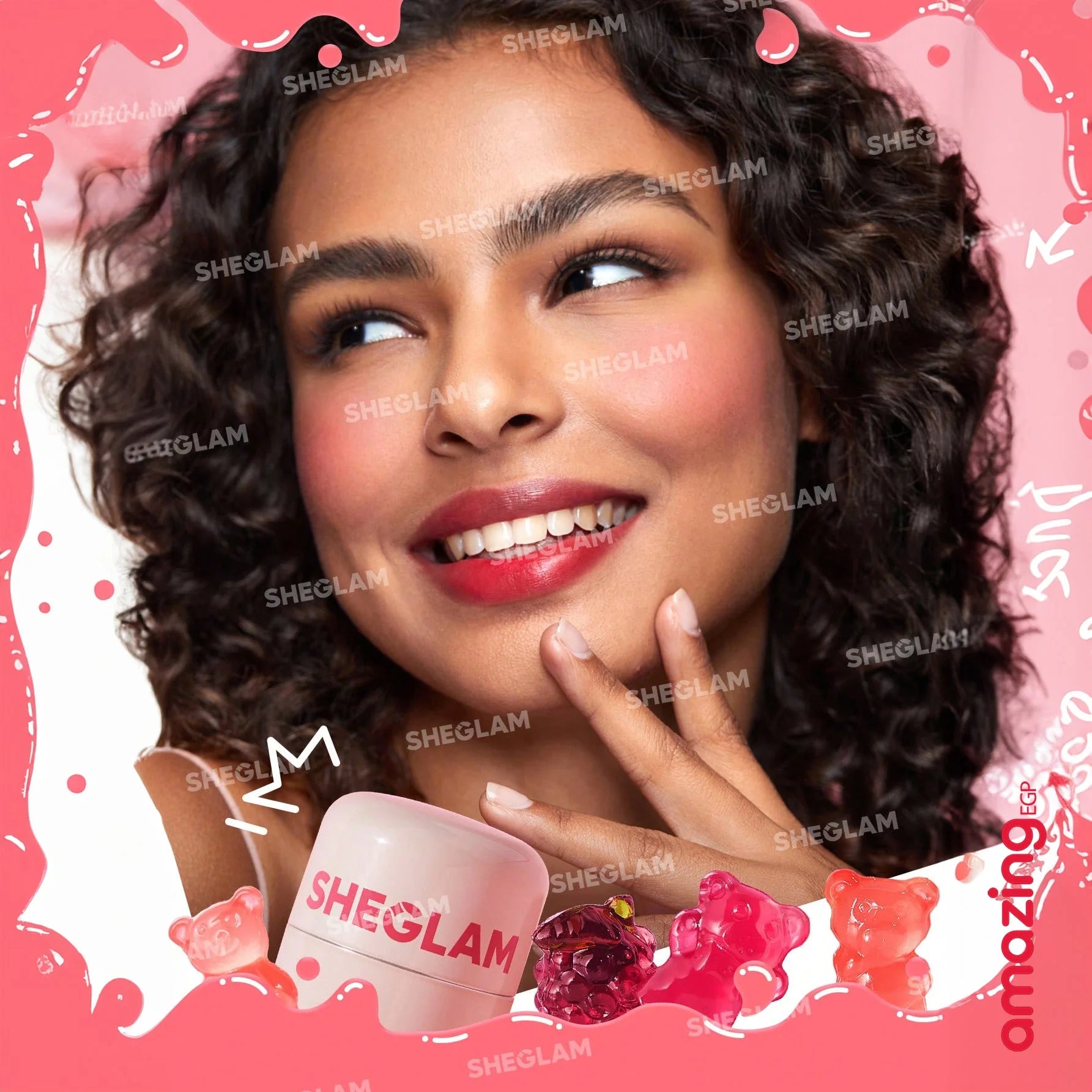 SHEGLAM بلشر أحمر خدود جيلي تينت  ملون جيلي مائي بارد متعدد الاستخدامات ملمع شفاه طبيعي مرطب للشفاه والخدود ملمع شفاه شفاف لامع مقاوم للماء ويدوم طويلا وغير لاصق  - Jelly-Howdy | SHEGLAM shein احمر الخدود احمر خدود احمر شفاة ايشادو بلاشر بلشر حاجب حواجب ش