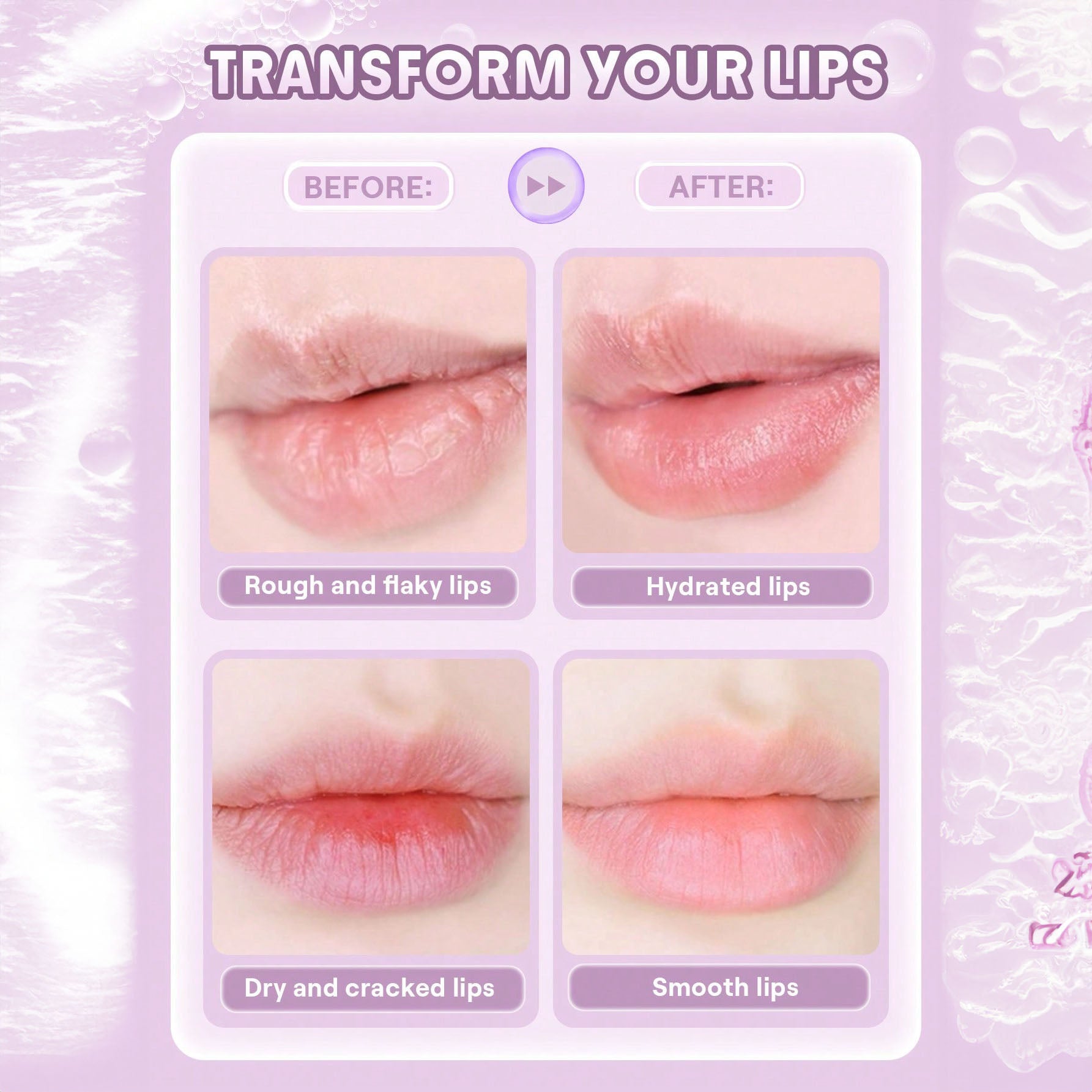 SHEGLAM مقشر الشفاه بابل بوف مقشر الشفاه، قناع إصلاح الشفاه، يرطب ويملأ الشفاه الجافة والمتشققة، يزيل خطوط الشفاه | Bubble Bath