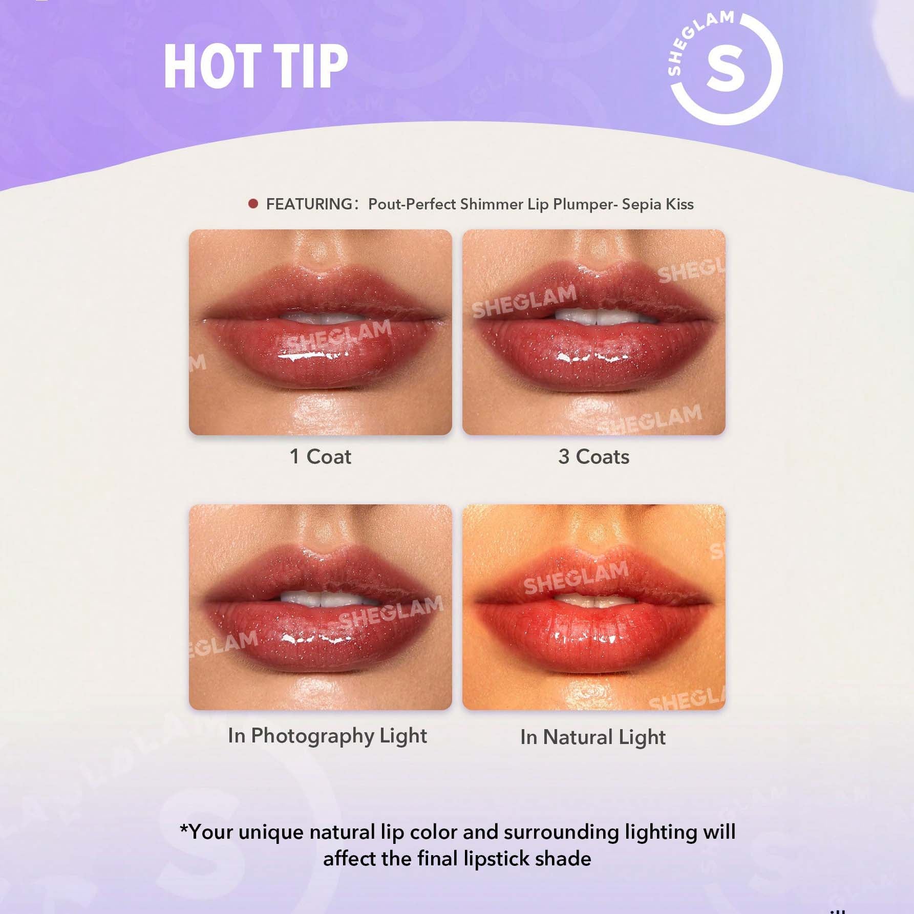 SHEGLAM ملمع شفاه لامع مثالي وممتلئ بلون بنفسجي لامع ومرطب وممتلئ ومصل شفاه مغذي وممتلئ غير لاصق وأحمر شفاه بزيت جوز الهند ومستحضرات تجميل الشفاه ومغذي يدوم طويلا ولامع للعناية بالشفاه ملون للعناية بالشفاه | Violet Fizz