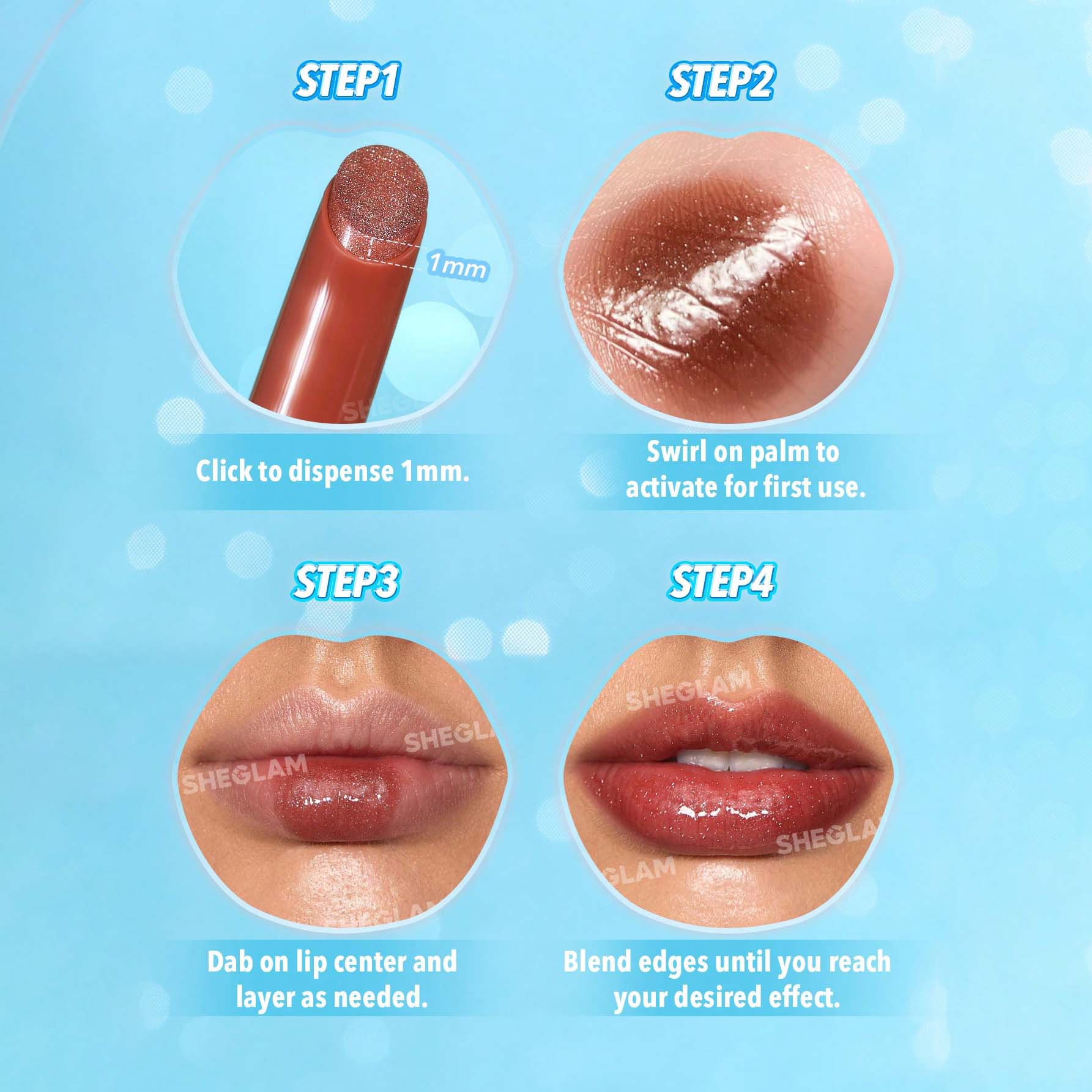 SHEGLAM ملمع شفاه لامع مثالي وممتلئ بلون بنفسجي لامع ومرطب وممتلئ ومصل شفاه مغذي وممتلئ غير لاصق وأحمر شفاه بزيت جوز الهند ومستحضرات تجميل الشفاه ومغذي يدوم طويلا ولامع للعناية بالشفاه ملون للعناية بالشفاه | Gold Rush