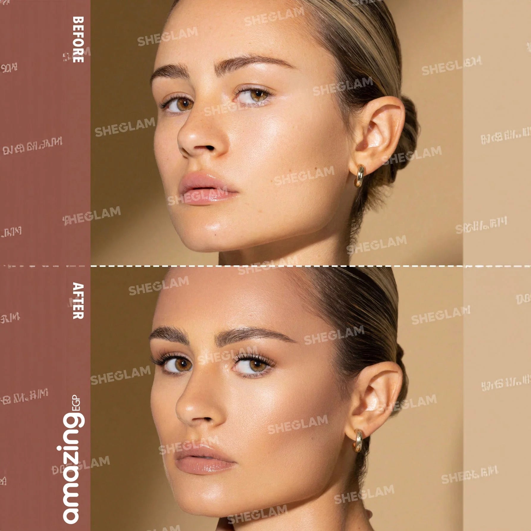 SHEGLAM  كونتور سائل عصا كونتور للوجه مع اداة توزيع وسادة كونتور كريمي طبيعي مات يدوم طويلا قلم كونسيلر حريري خفيف الوزن قابل للمزج لمكياج الكونتور - Tawny Amber | SHEGLAM shein ايشادو جليتر حاجب حواجب شى ان شى كلام شي ان شي جلام ظل عيون فرشاة كونتور كونس