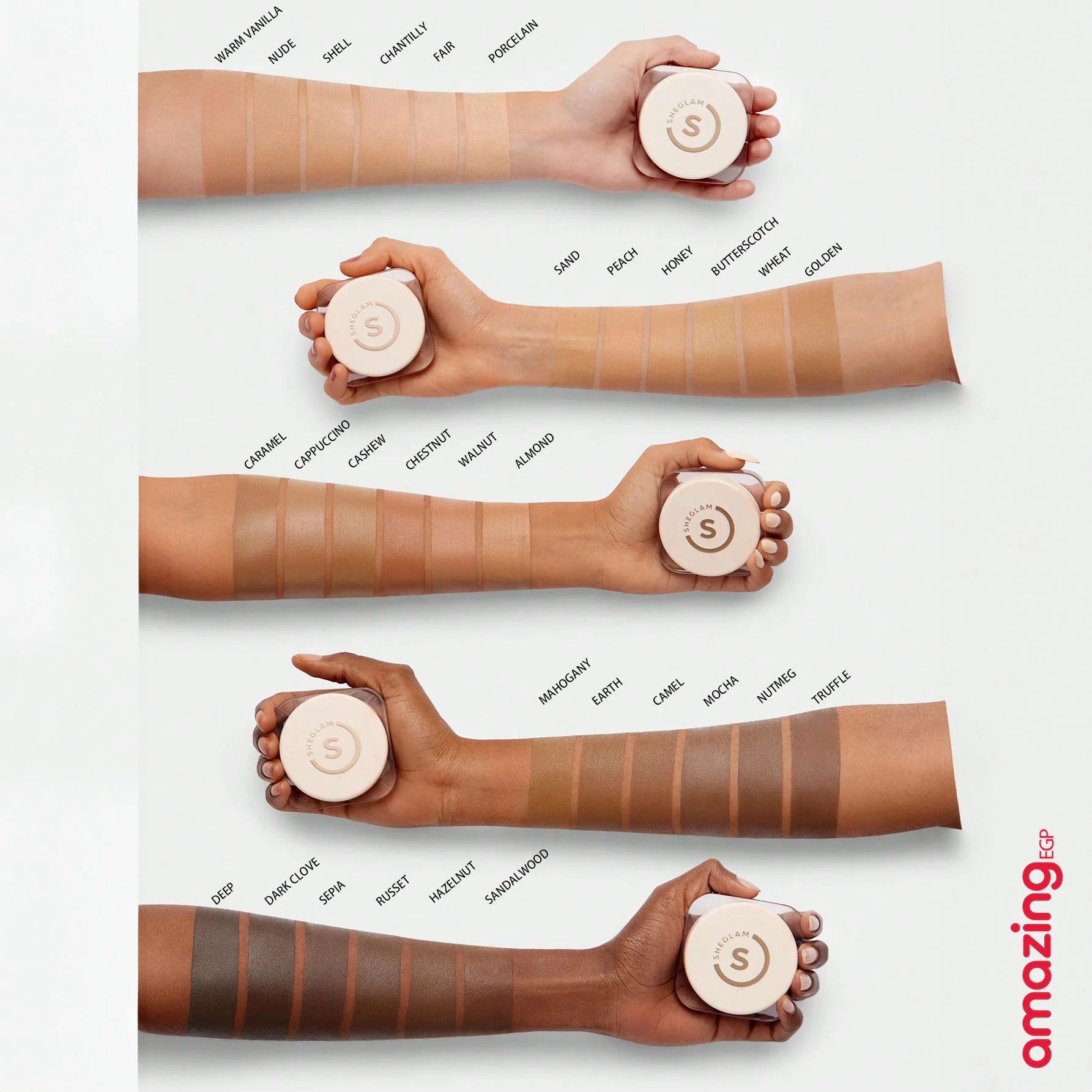 SHEGLAM كريم اساس كونسيلر قوي يدوم طويلا كونسيلر خفيف الوزنمصحح كونسيلر ناعم غير لامع مقاوم للماء يدوم طويلا لتغطية البقع الداكنة والهالات تحت العين - لون بشرة nude | SHEGLAM shein ايشادو جليتر حاجب حواجب شى ان شى كلام شي ان شي جلام ظل عيون فرشاة كونتور