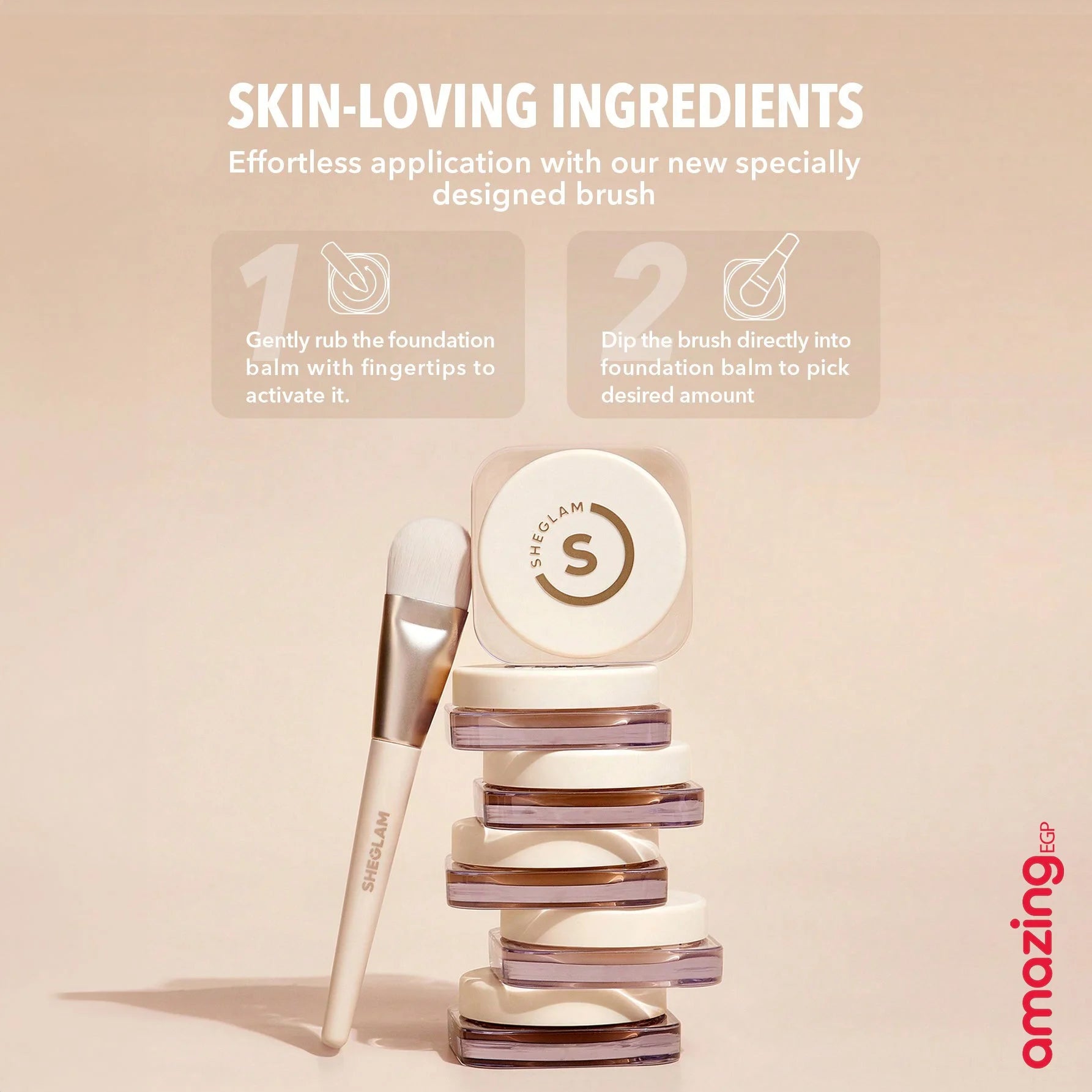 SHEGLAM كريم اساس كونسيلر قوي يدوم طويلا كونسيلر خفيف الوزنمصحح كونسيلر ناعم غير لامع مقاوم للماء يدوم طويلا لتغطية البقع الداكنة والهالات تحت العين - لون الصدف shell | SHEGLAM shein ايشادو جليتر حاجب حواجب شى ان شى كلام شي ان شي جلام ظل عيون فرشاة كونتو