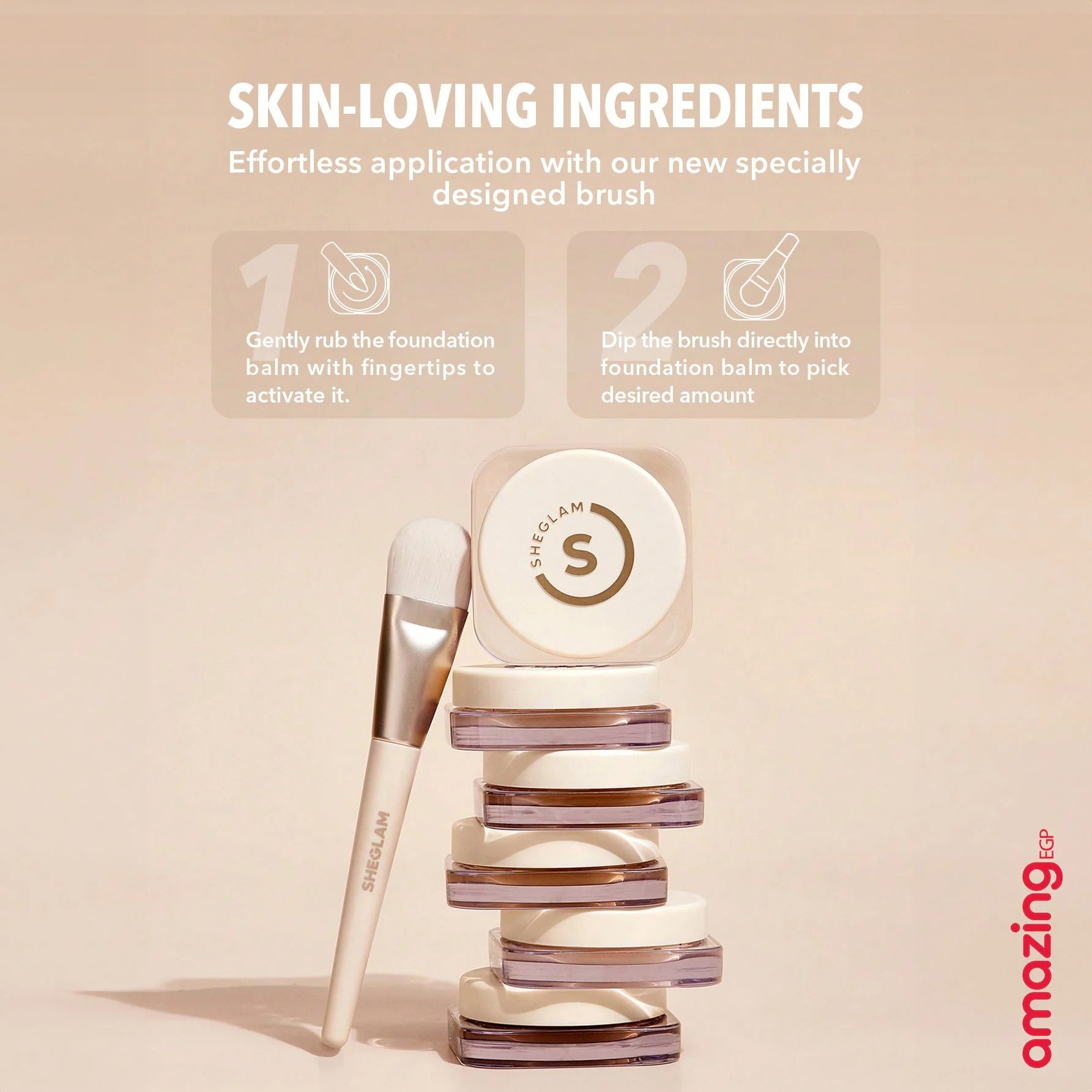 SHEGLAM كريم اساس كونسيلر قوي يدوم طويلا كونسيلر خفيف الوزنمصحح كونسيلر ناعم غير لامع مقاوم للماء يدوم طويلا لتغطية البقع الداكنة والهالات تحت العين - لون بشرة nude | SHEGLAM shein ايشادو جليتر حاجب حواجب شى ان شى كلام شي ان شي جلام ظل عيون فرشاة كونتور